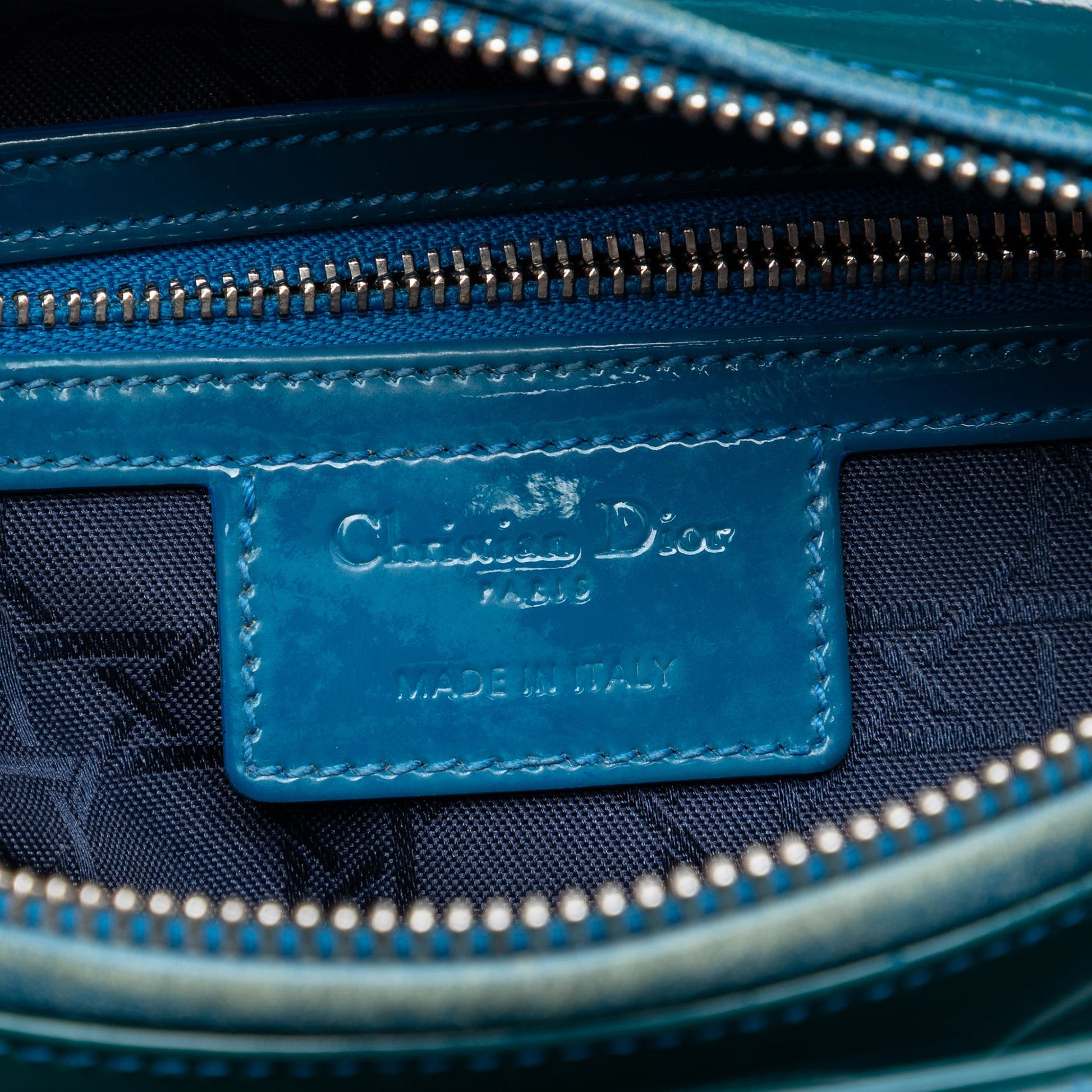 Dior Medium Patent Cannage Lady Dior