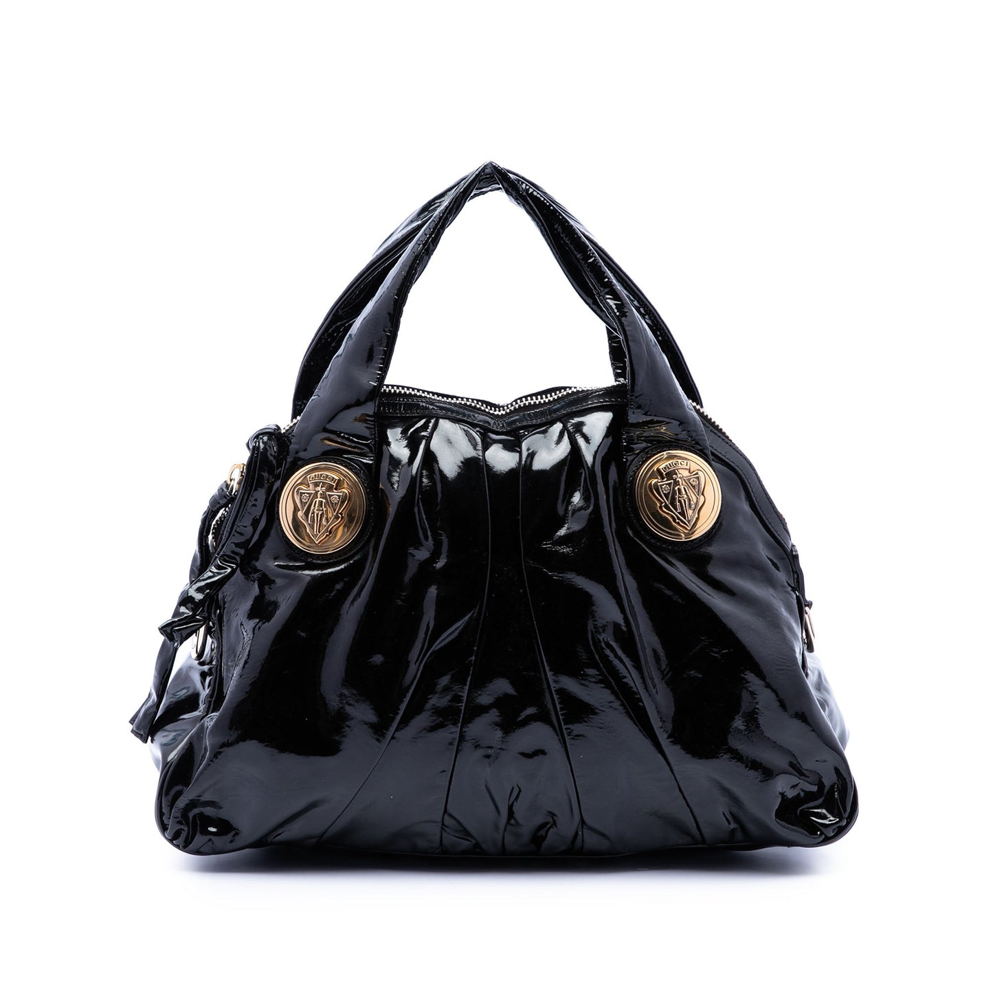 Gucci Large Patent Hysteria Satchel