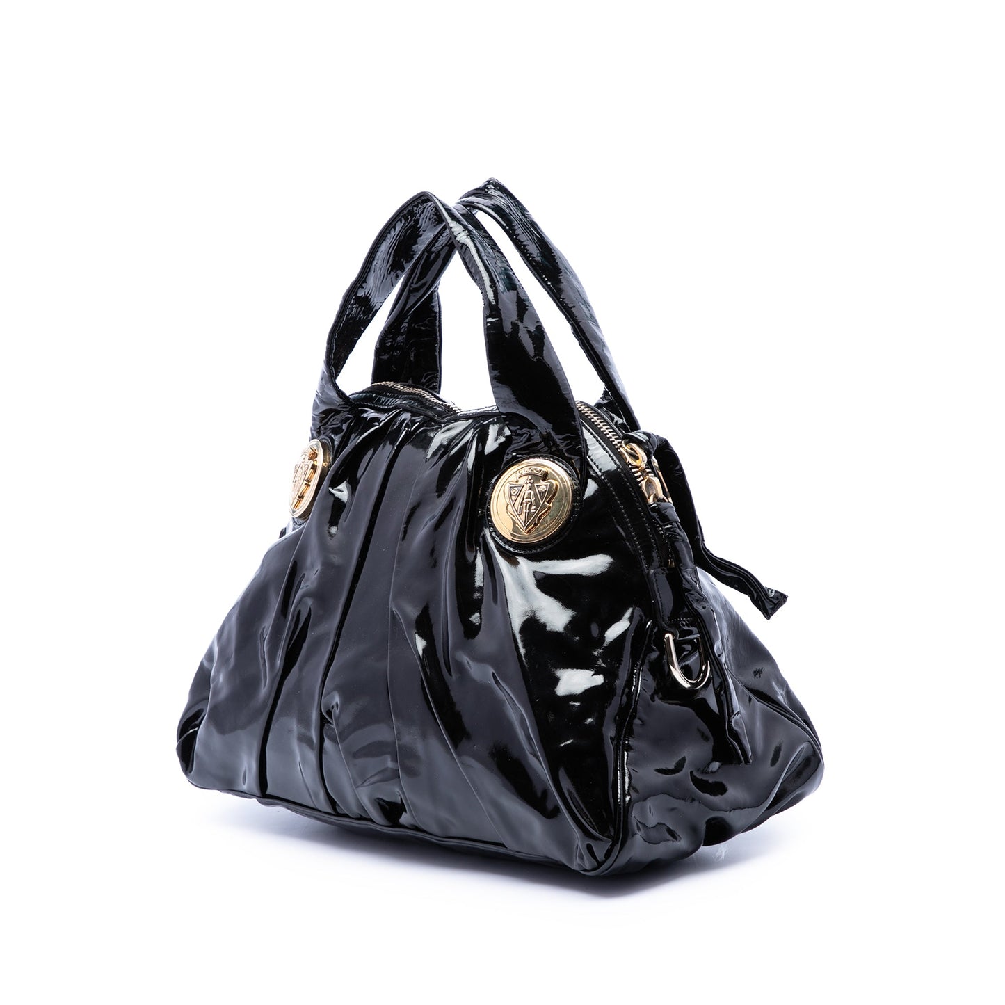 Gucci Large Patent Hysteria Satchel