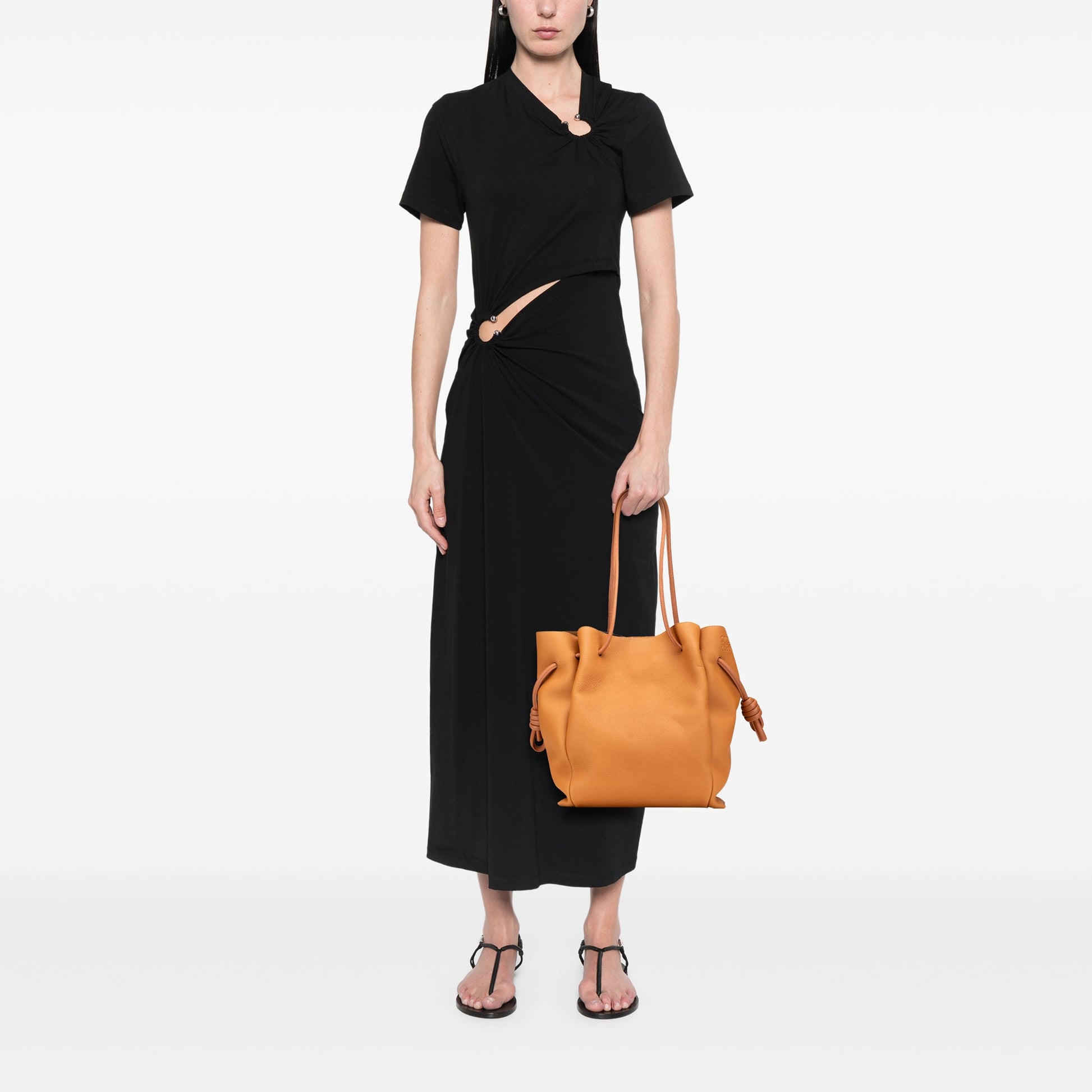 LOEWE Medium Leather Flamenco Knot Tote