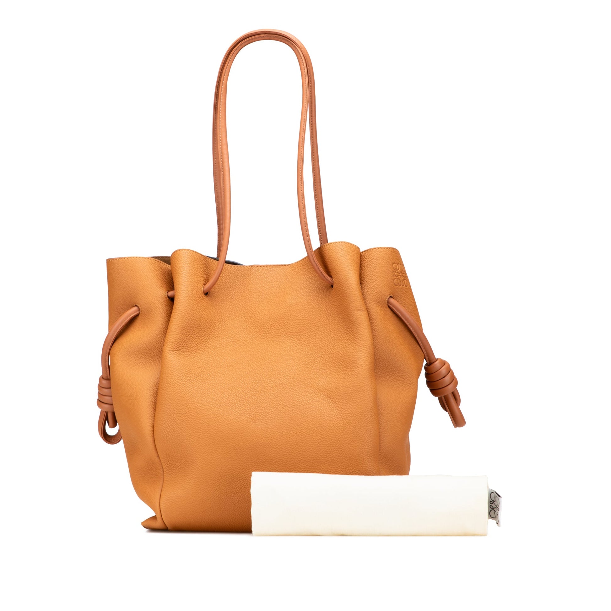 LOEWE Medium Leather Flamenco Knot Tote