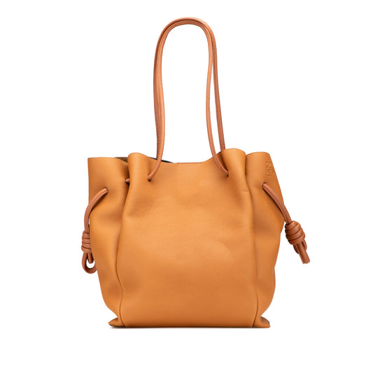 LOEWE Medium Leather Flamenco Knot Tote