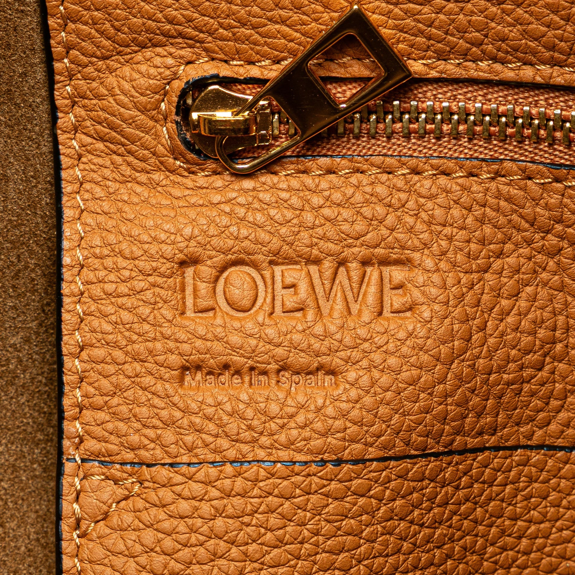 LOEWE Medium Leather Flamenco Knot Tote
