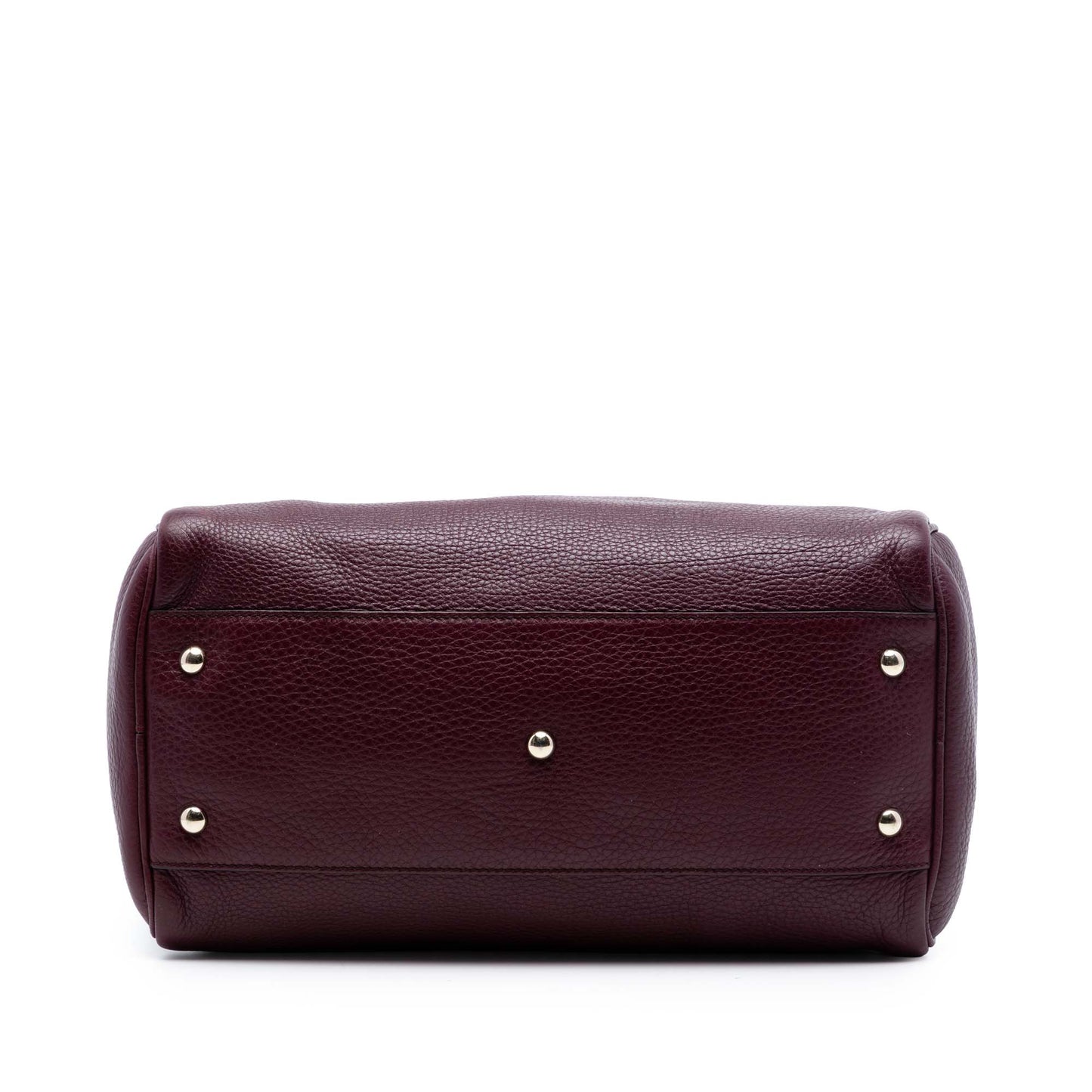 Gucci Medium Calfskin Bamboo Shopper Boston Bag