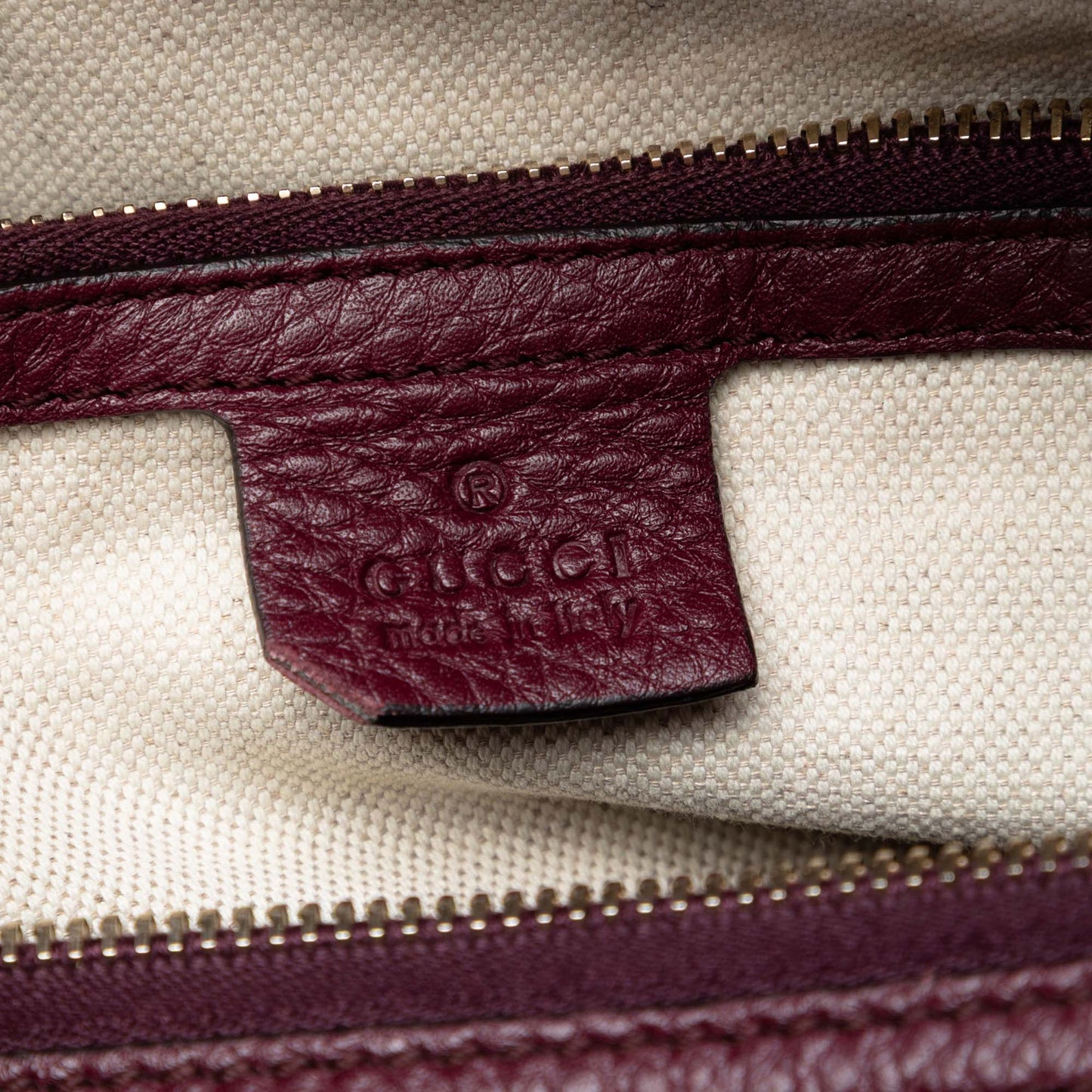 Gucci Medium Calfskin Bamboo Shopper Boston Bag