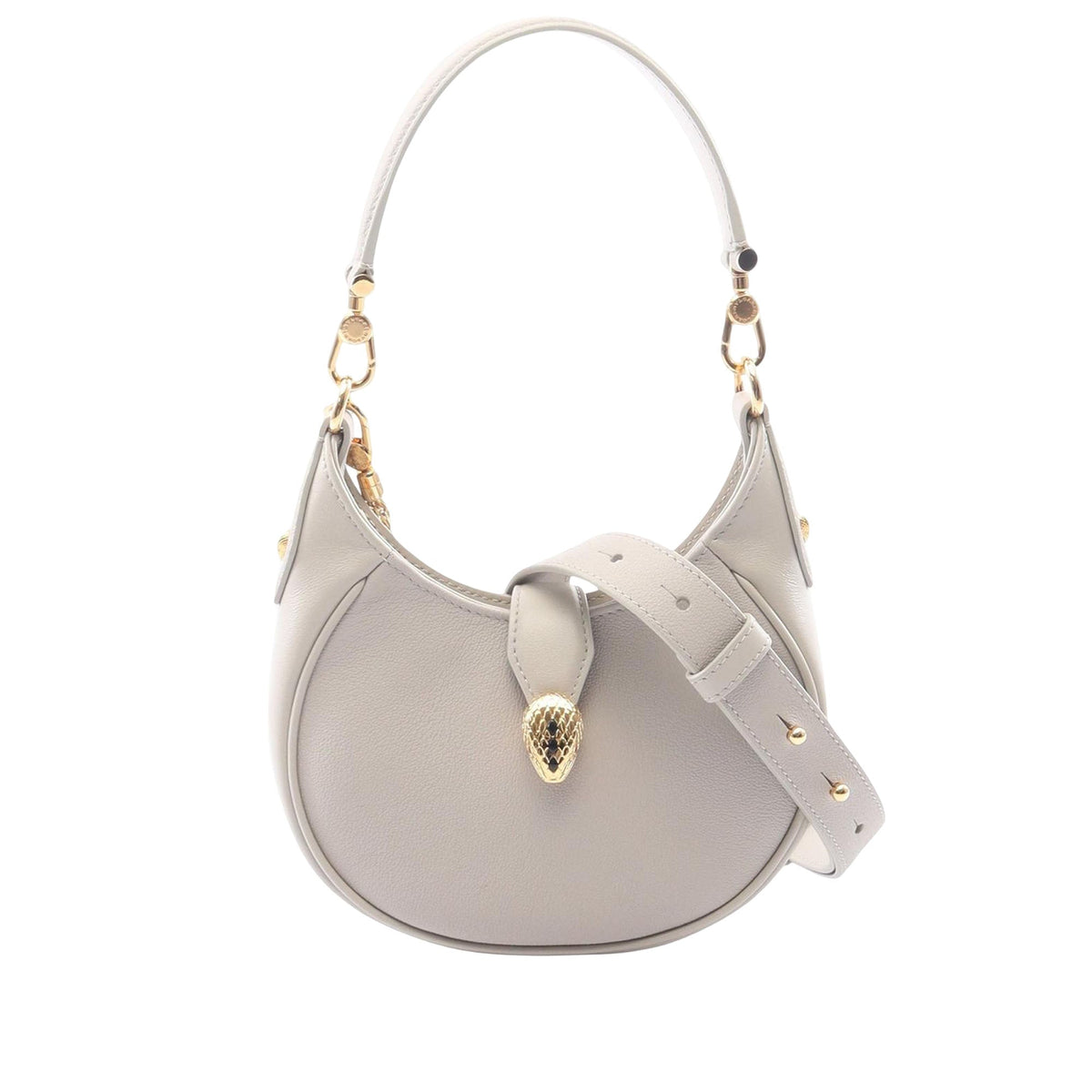 Bvlgari Small Leather Serpenti Ellipse Satchel