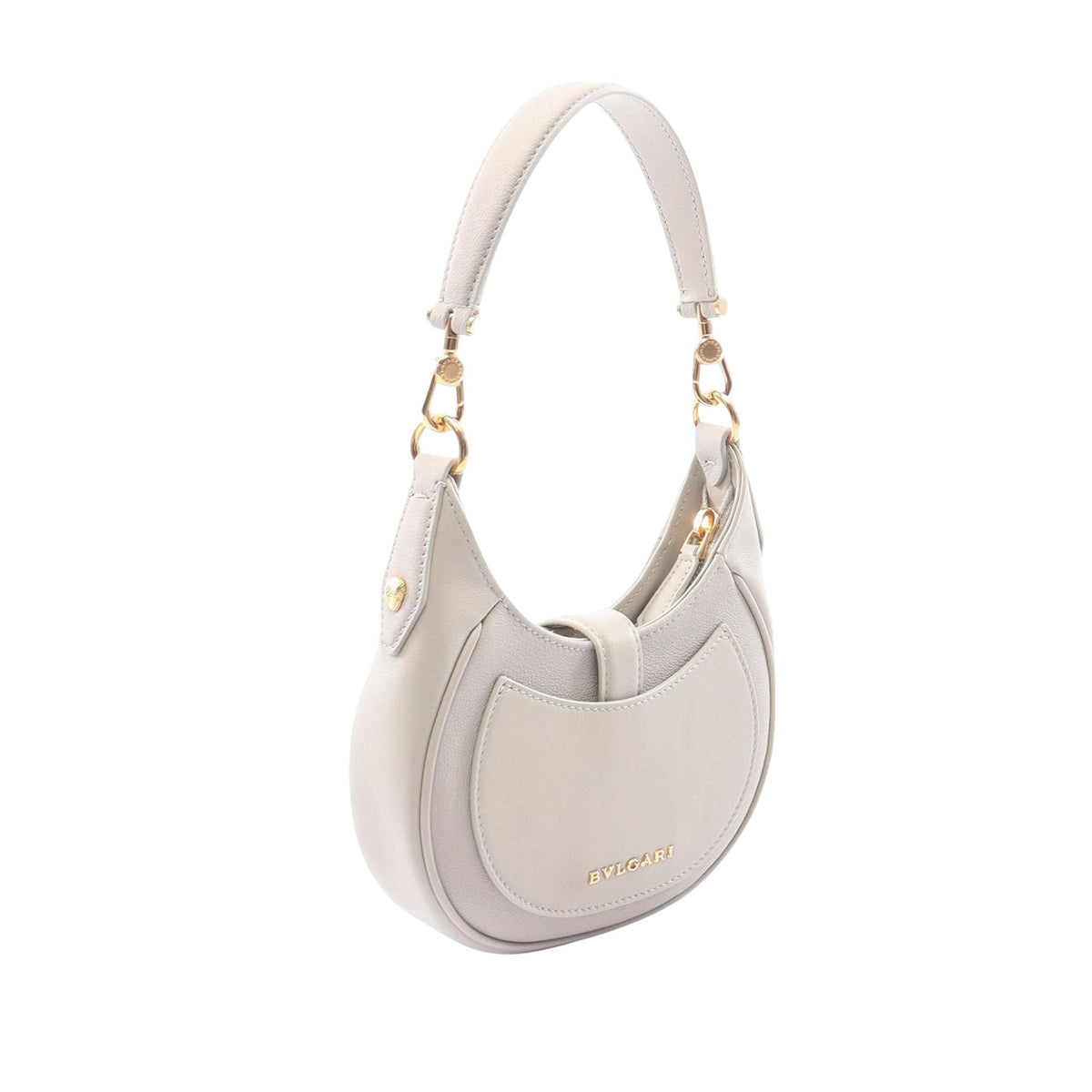 Bvlgari Small Leather Serpenti Ellipse Satchel