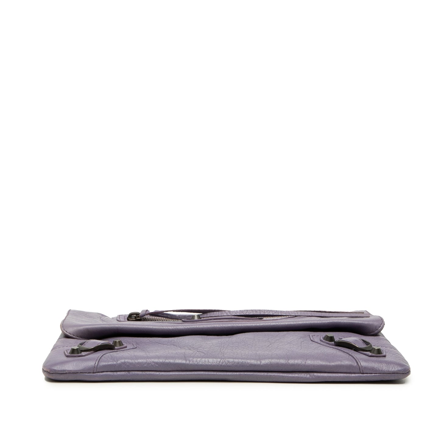 Balenciaga Lambskin Motocross Classic Envelope Clutch