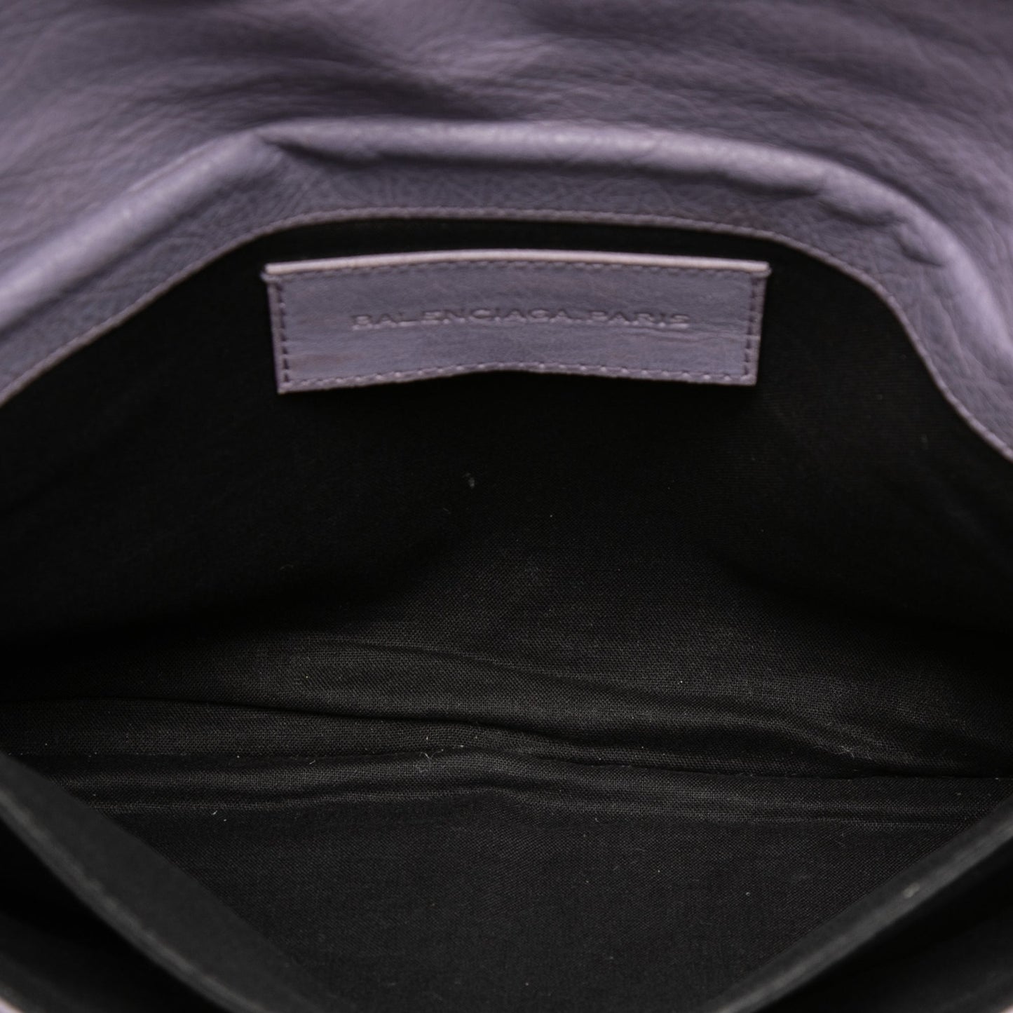 Balenciaga Lambskin Motocross Classic Envelope Clutch
