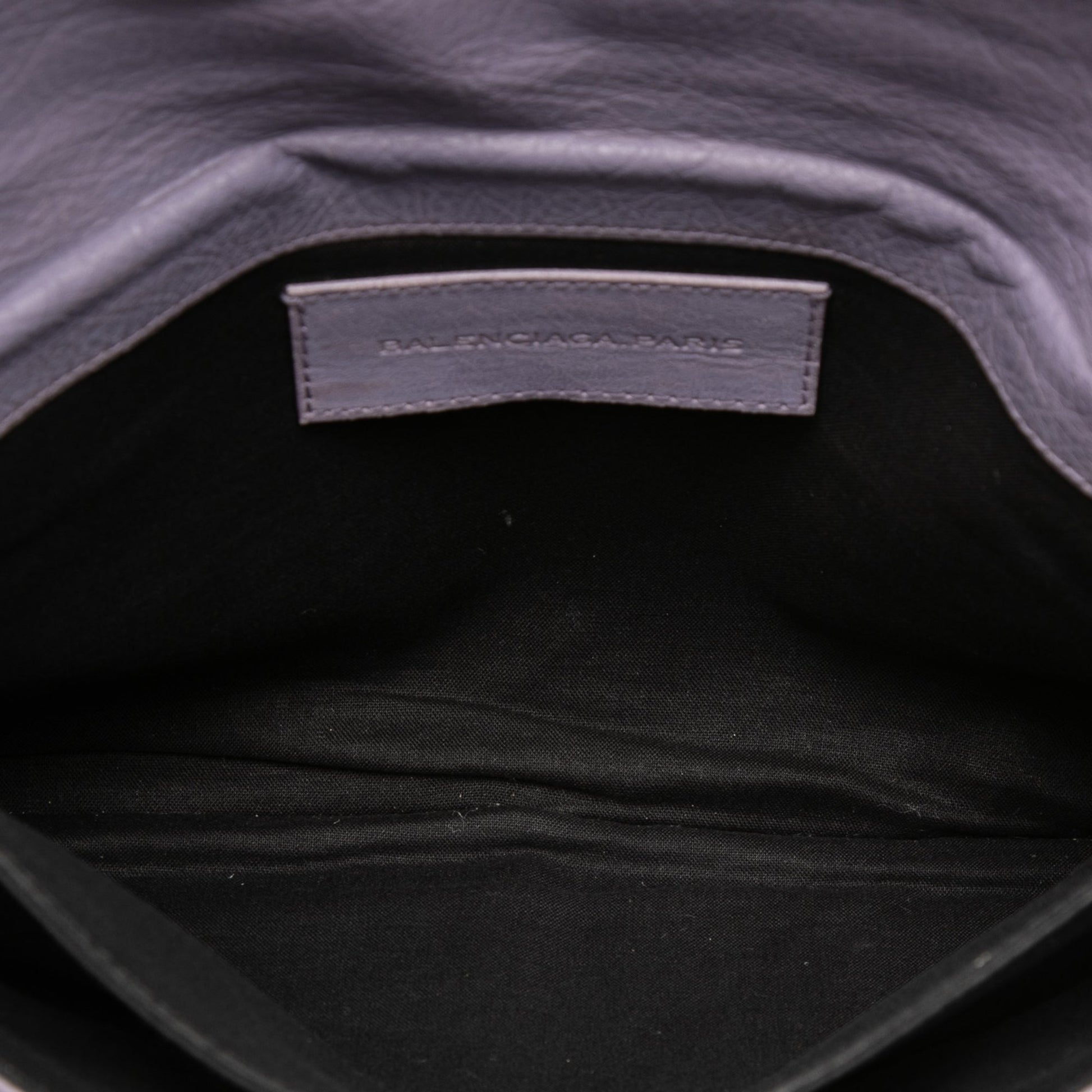 Balenciaga Lambskin Motocross Classic Envelope Clutch