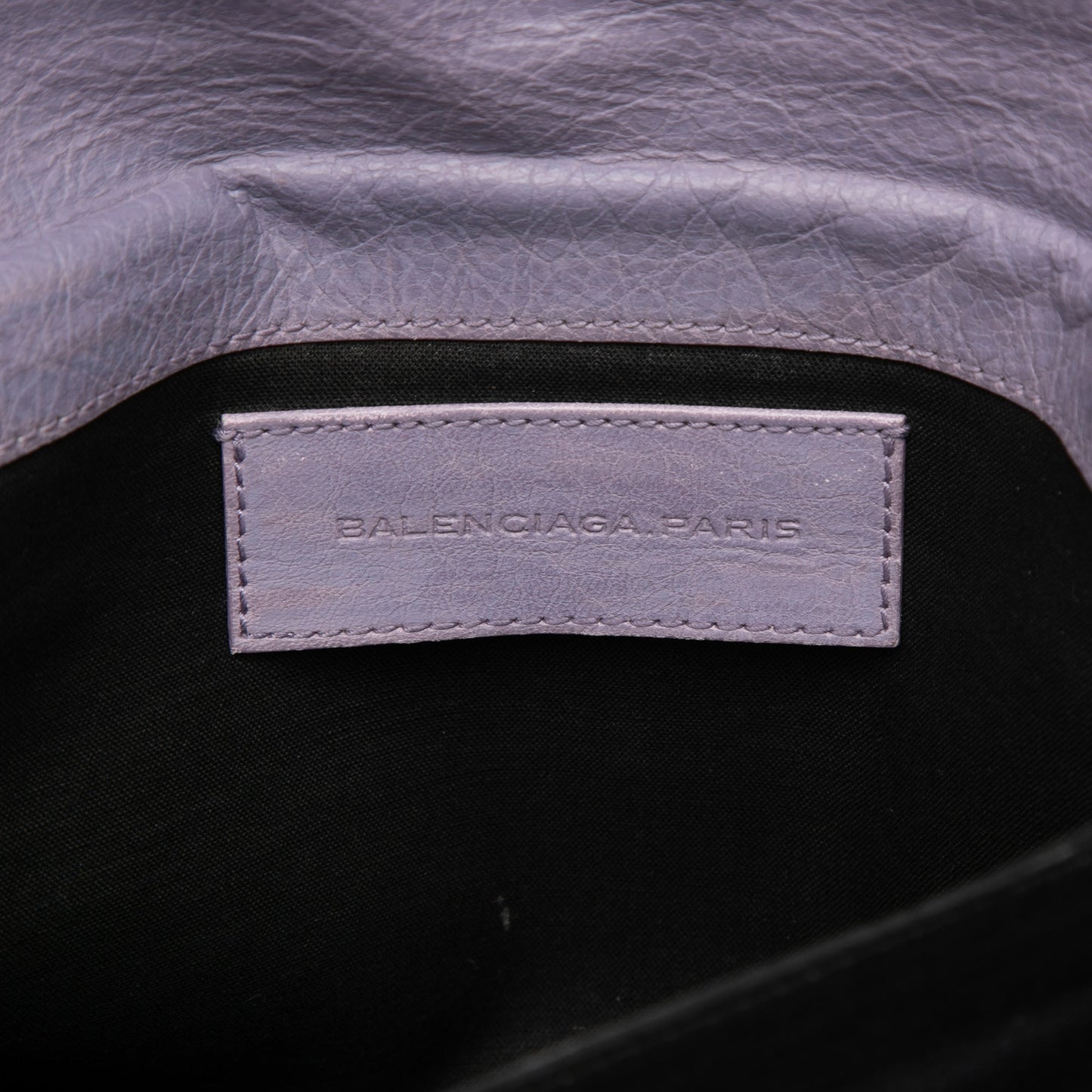 Balenciaga Lambskin Motocross Classic Envelope Clutch