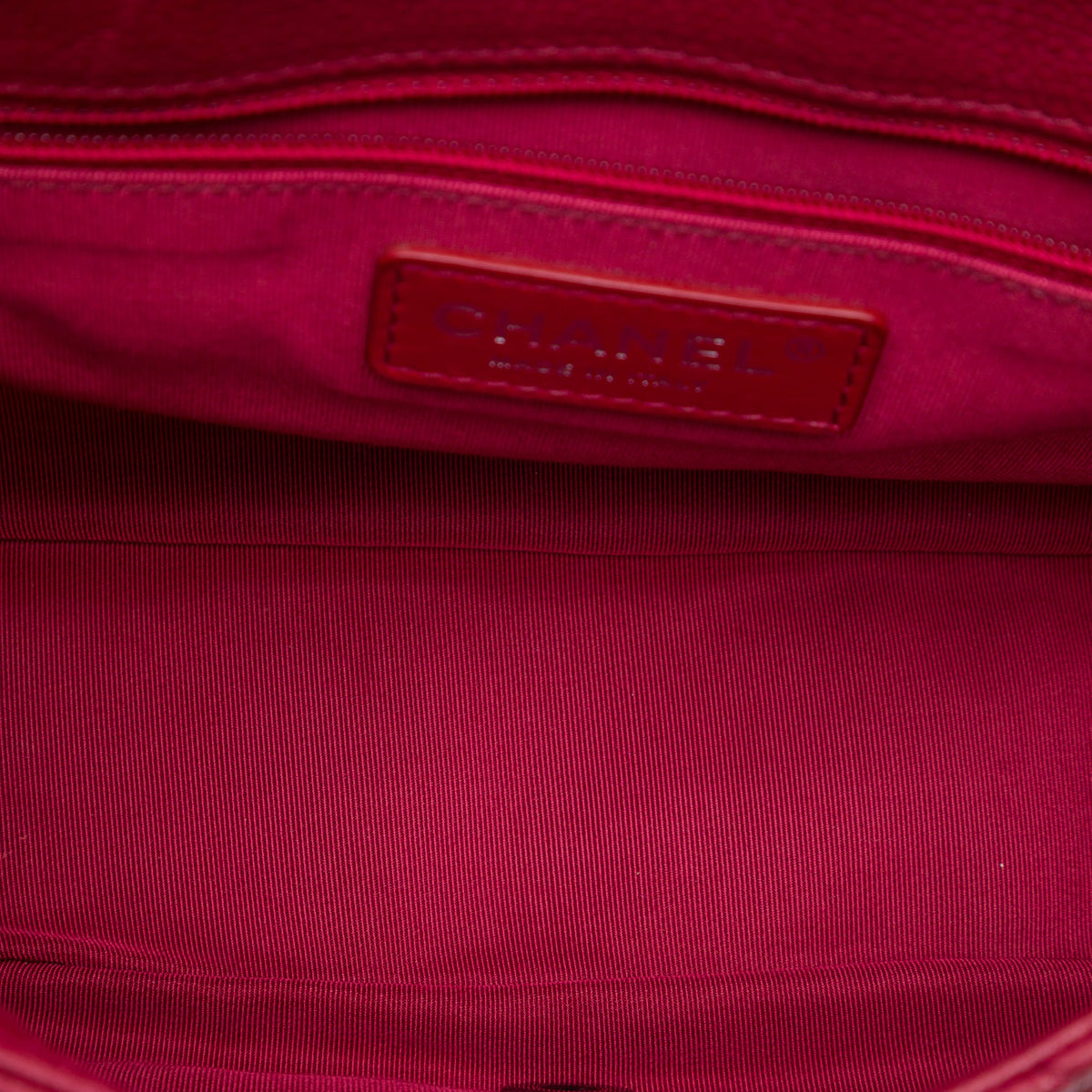 Chanel Medium Quilted Caviar Casual Pocket Flap — Red