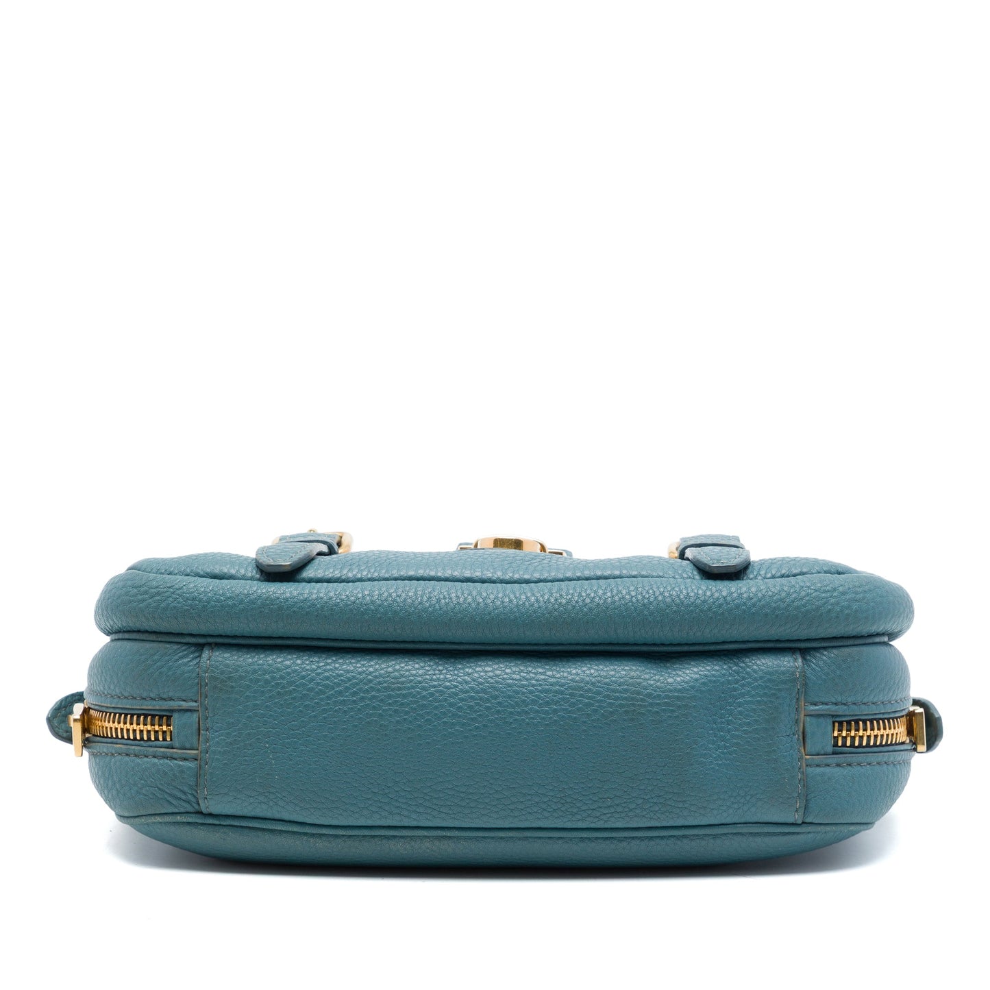 Prada Vitello Daino Push Lock Double Buckle Messenger Bag