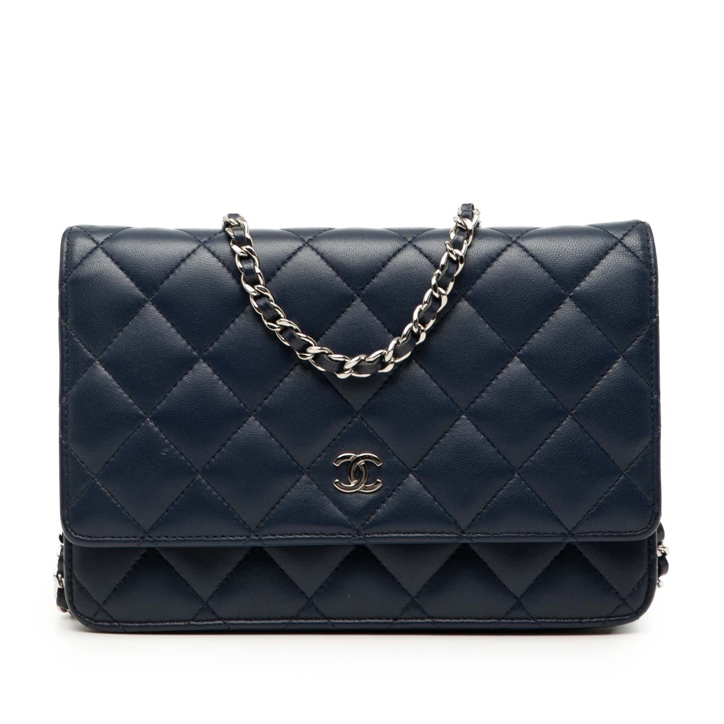 Chanel CC Quilted Lambskin Wallet On Chain