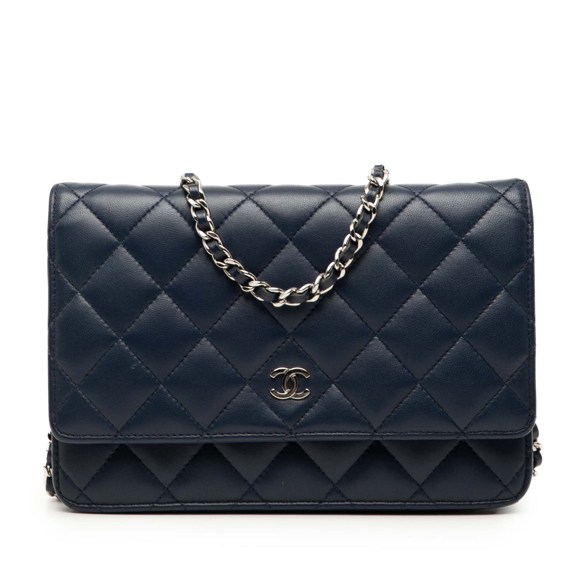 Chanel CC Quilted Lambskin Wallet On Chain