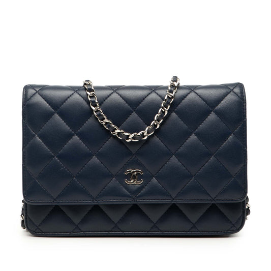 Chanel CC Quilted Lambskin Wallet On Chain