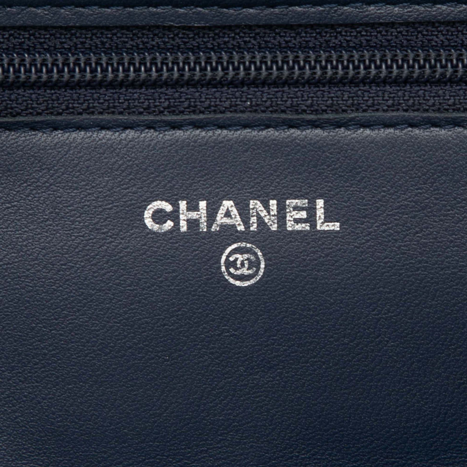 Chanel CC Quilted Lambskin Wallet On Chain