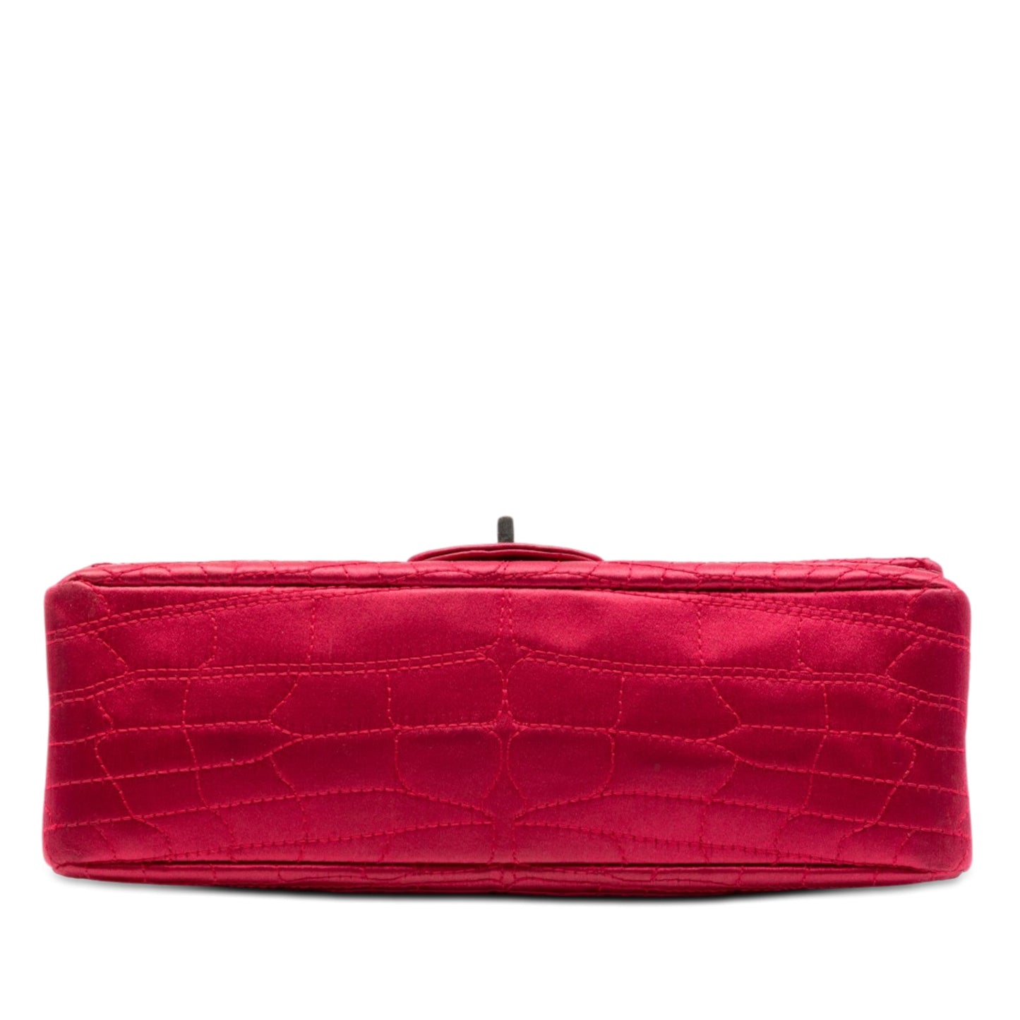 Chanel Croc Quilted Satin Reissue 2.55 Double Flap 225