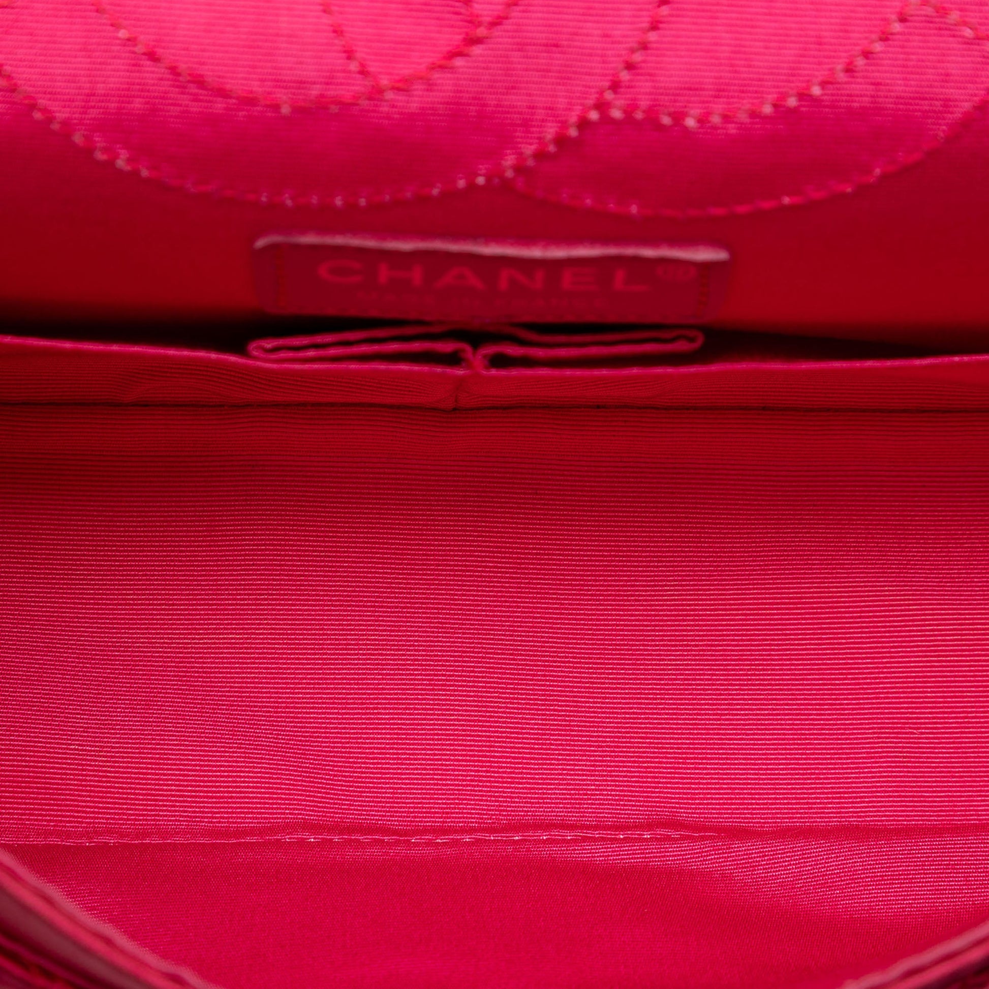 Chanel Croc Quilted Satin Reissue 2.55 Double Flap 225