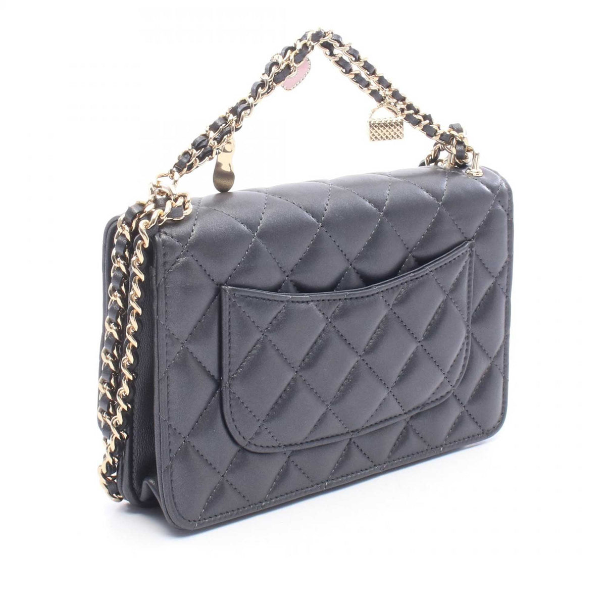 Chanel Quilted Lambskin Charms Wallet On Chain