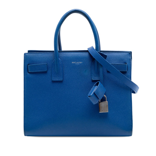 Saint Laurent Baby Leather Sac De Jour Satchel