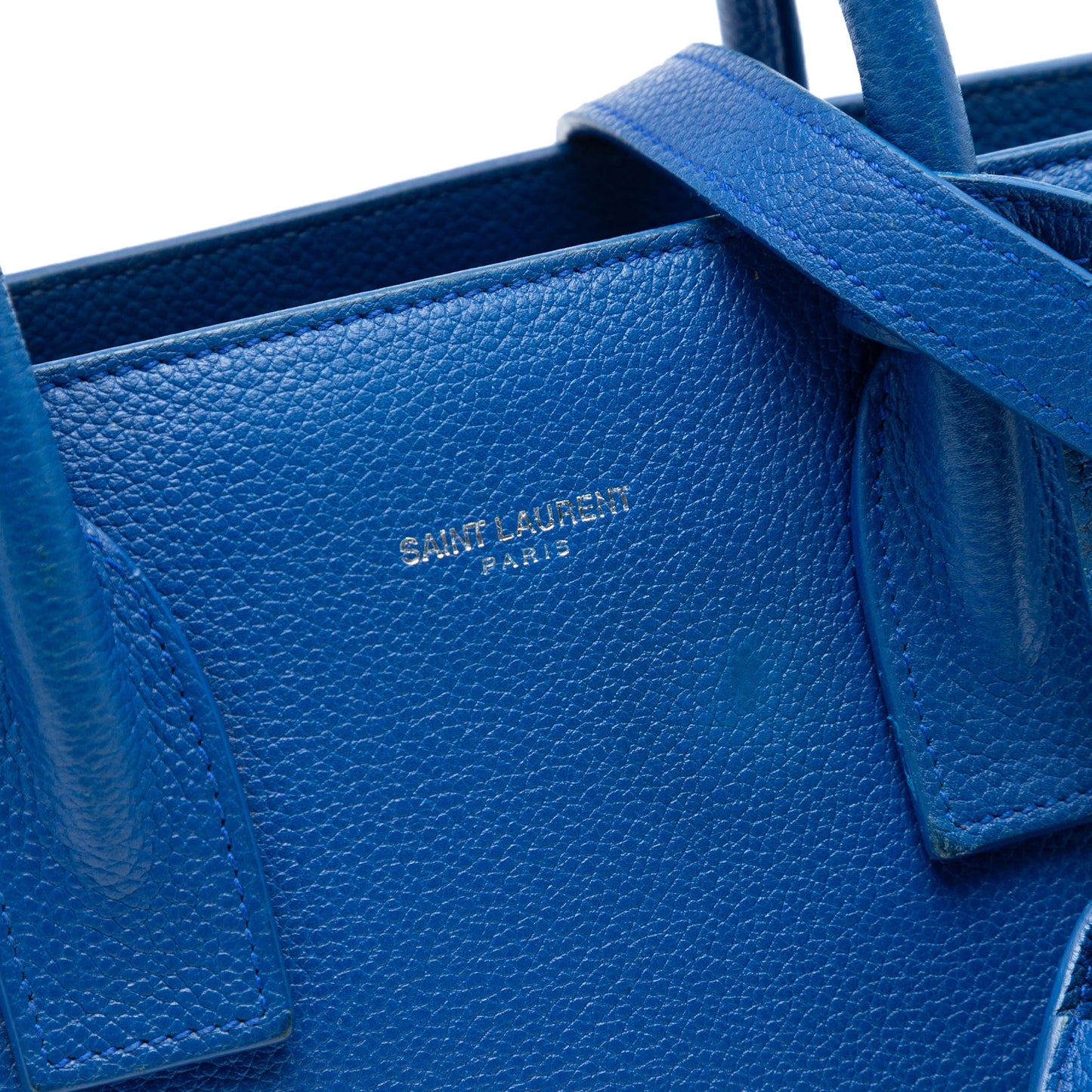 Saint Laurent Baby Leather Sac De Jour Satchel