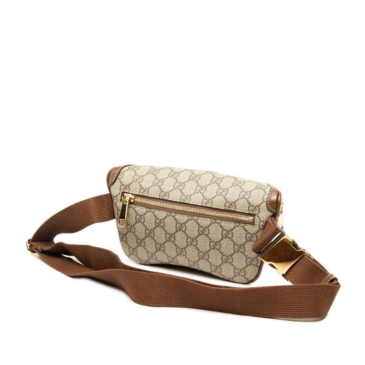 Gucci GG Supreme Interlocking G Belt Bag — Beige