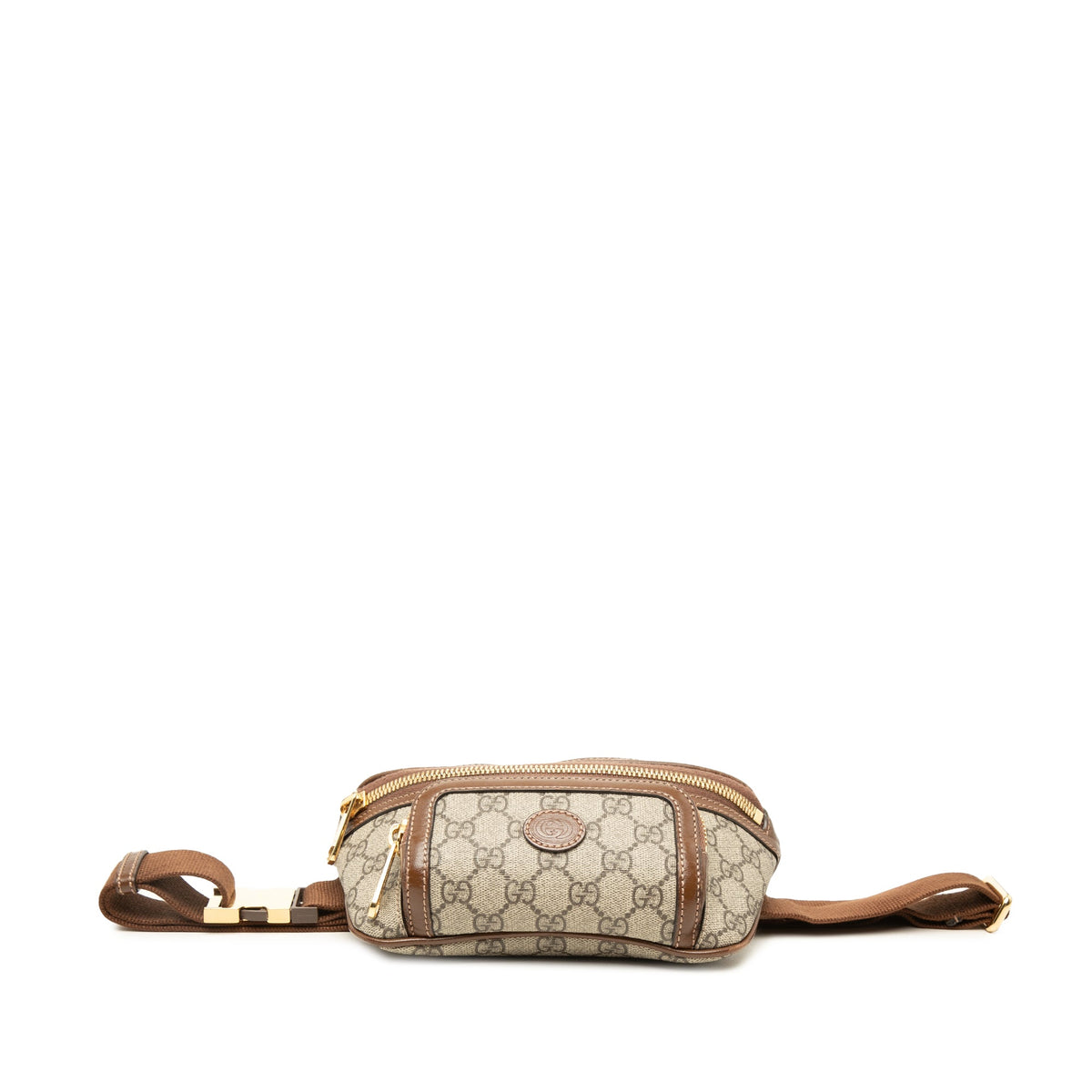 Gucci GG Supreme Interlocking G Belt Bag — Beige