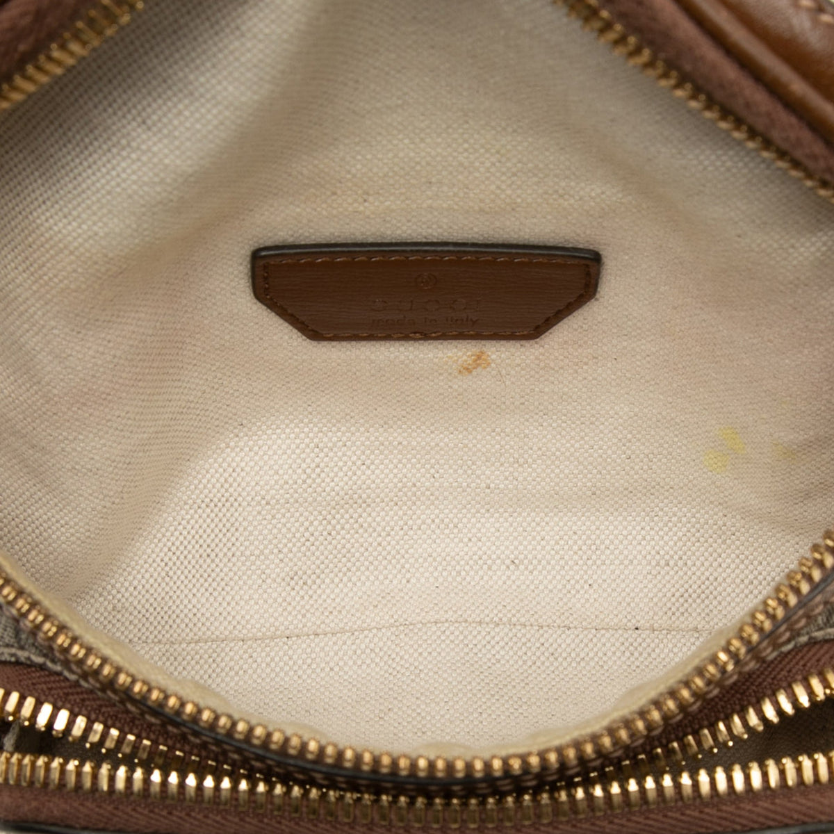 Gucci GG Supreme Interlocking G Belt Bag — Beige