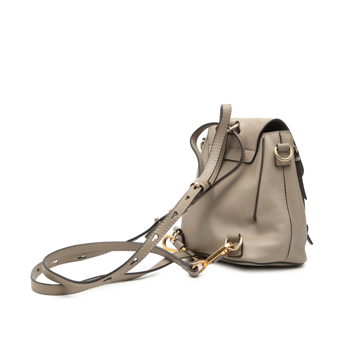 Mini Calfskin and Suede Faye Backpack