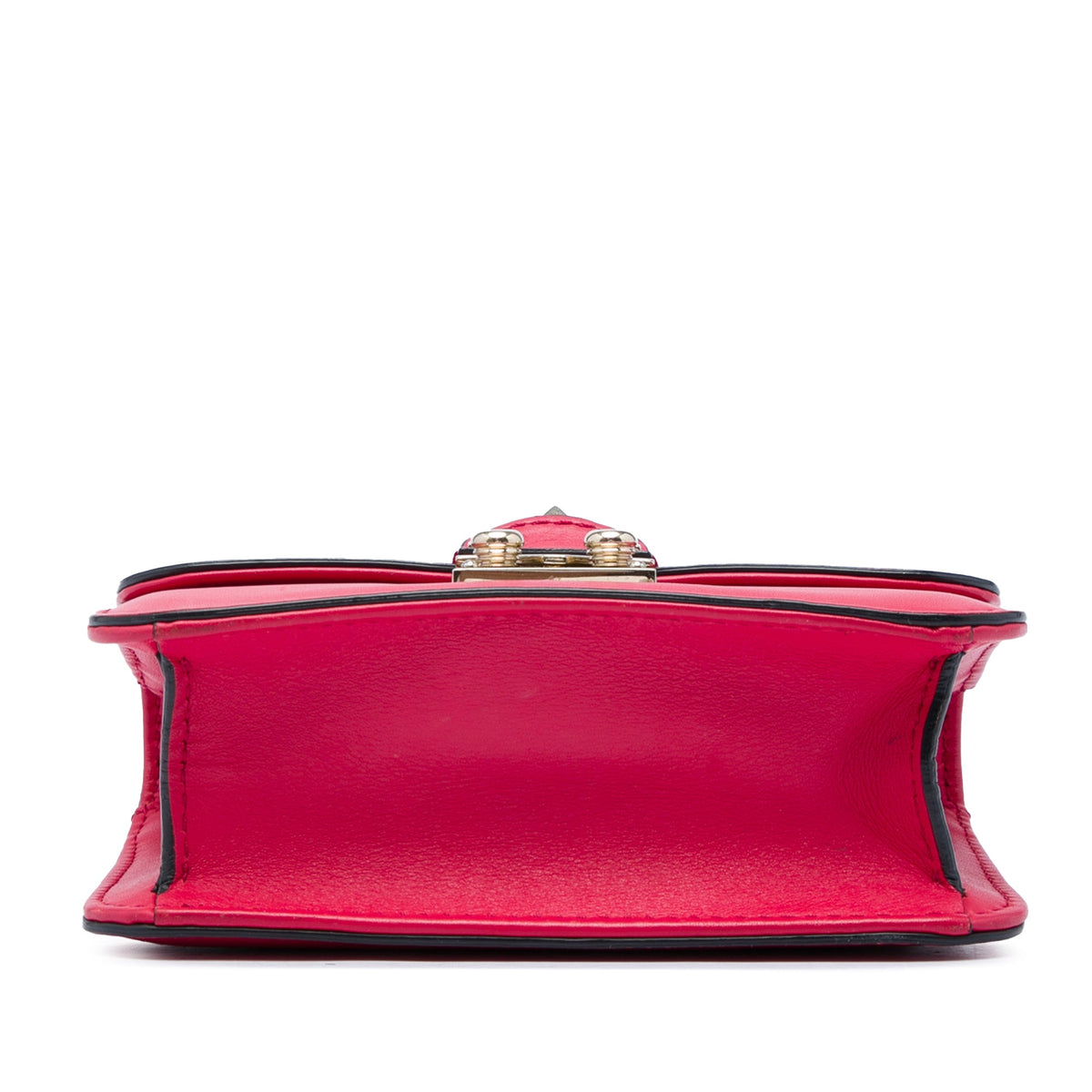 Valentino Mini Leather Rockstud Glam Lock Crossbody