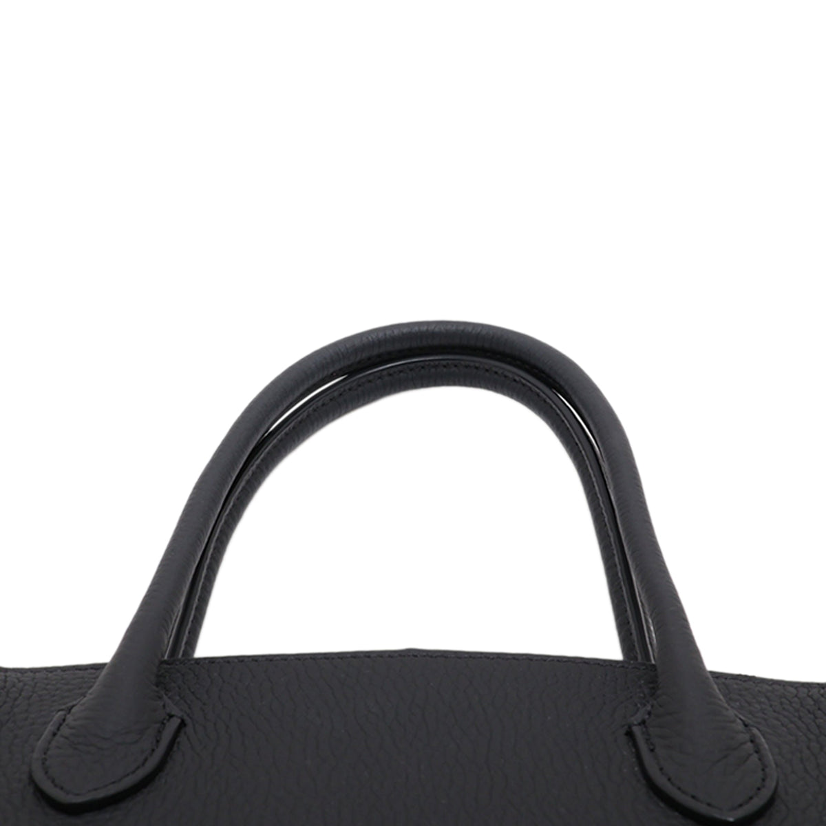 The Row Leather Marlo 12 Tote — Black