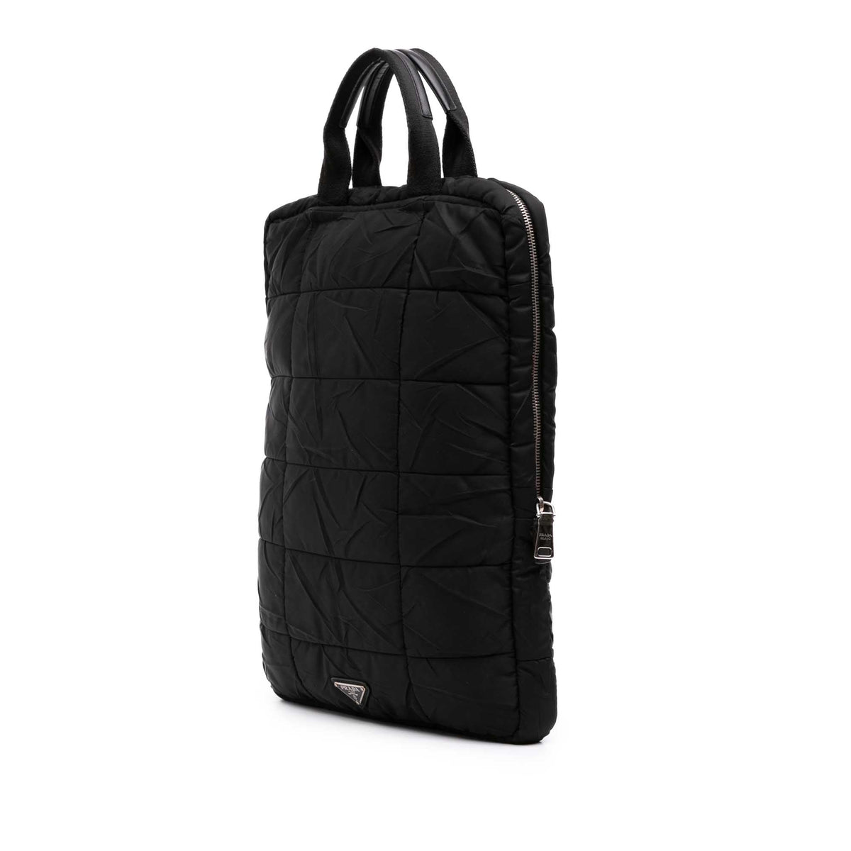 Prada Tessuto Bomber Vertical Laptop Bag