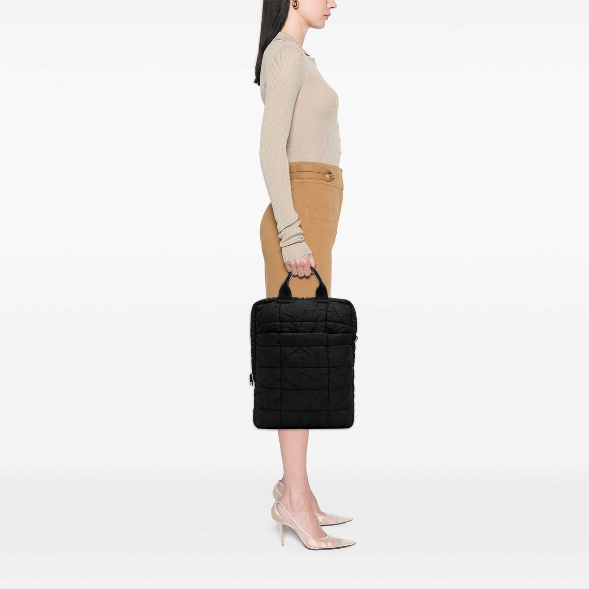Prada Tessuto Bomber Vertical Laptop Bag