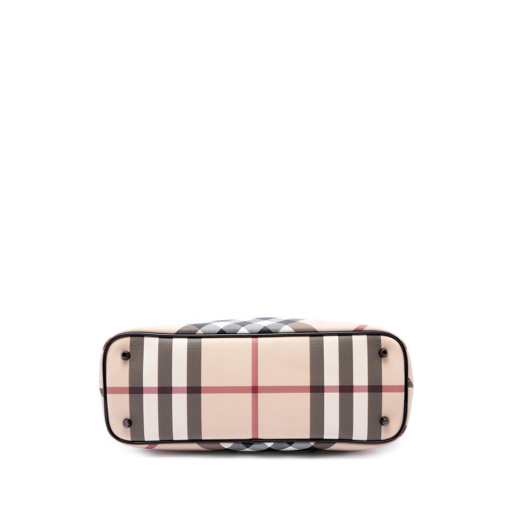 Burberry Supernova Check Coated Canvas Tote