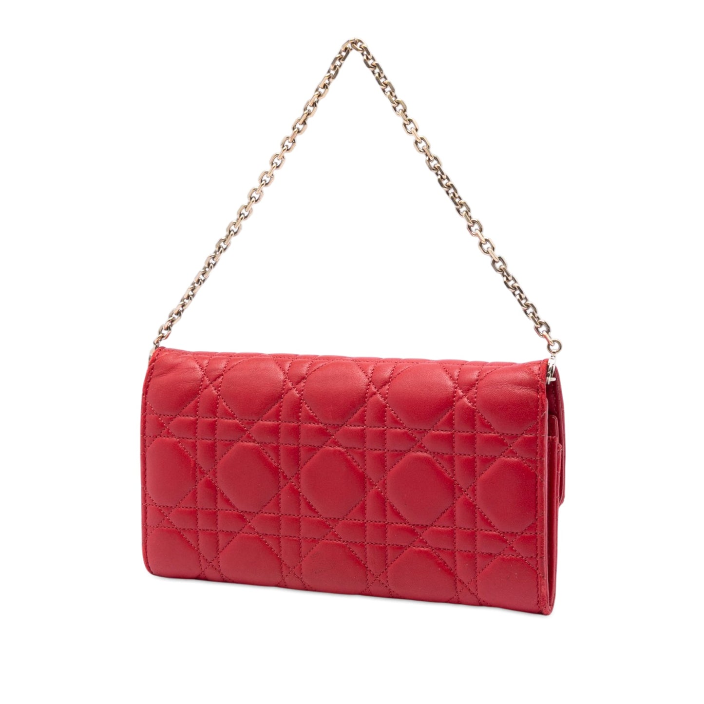 Dior Lambskin Cannage Miss Dior Promenade Wallet on Chain