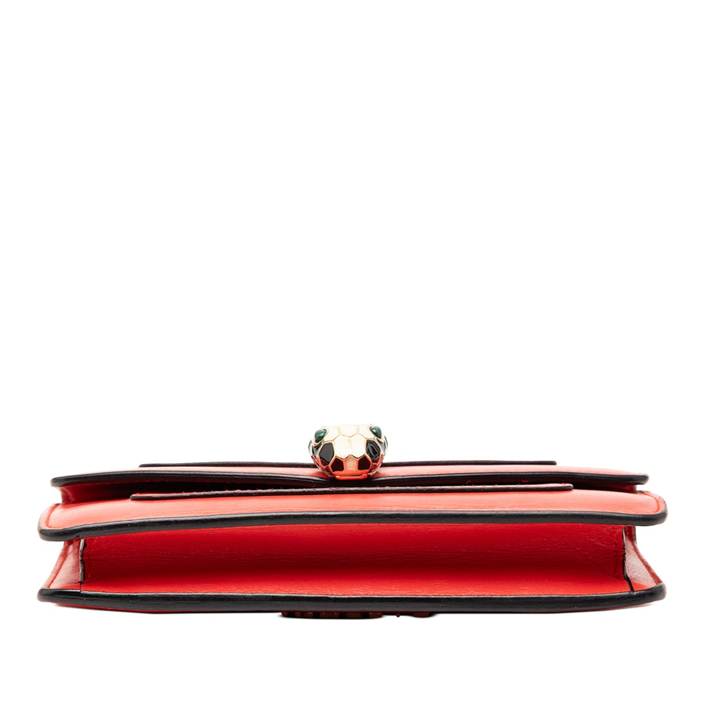 Bvlgari Mini Calfskin Serpenti Forever Clutch with Chain