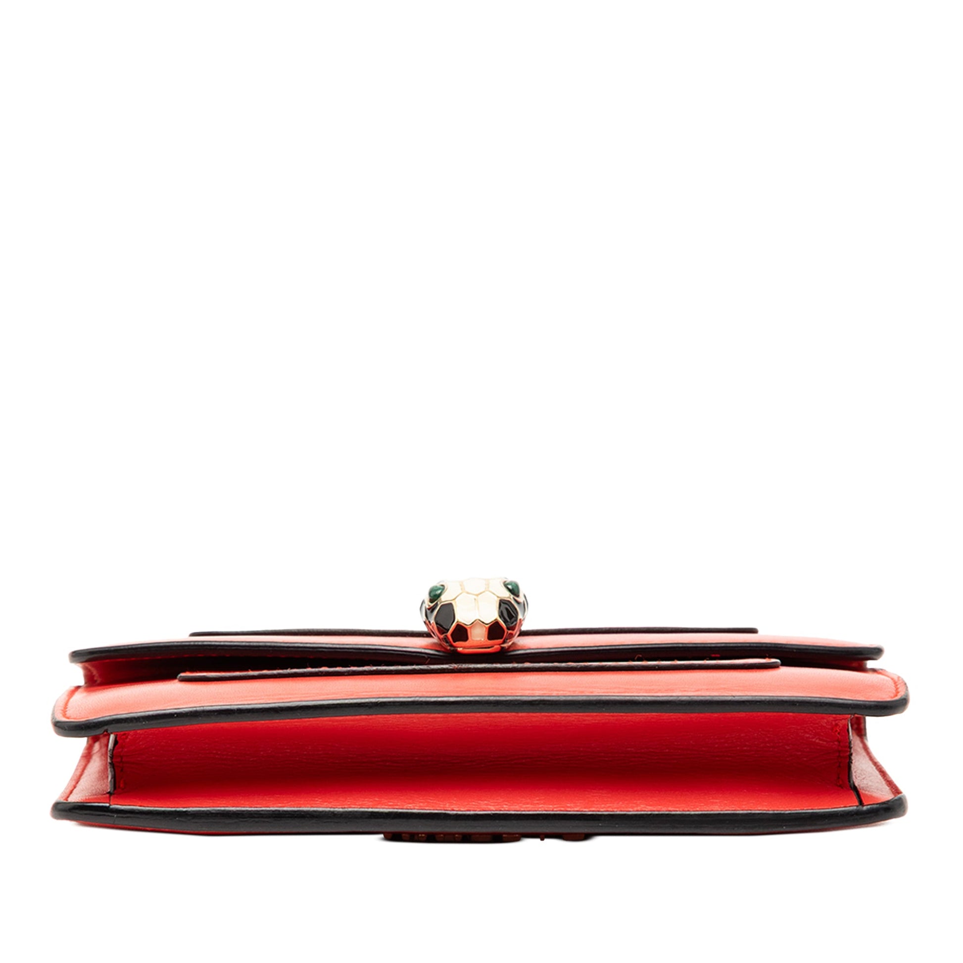 Bvlgari Mini Calfskin Serpenti Forever Clutch with Chain