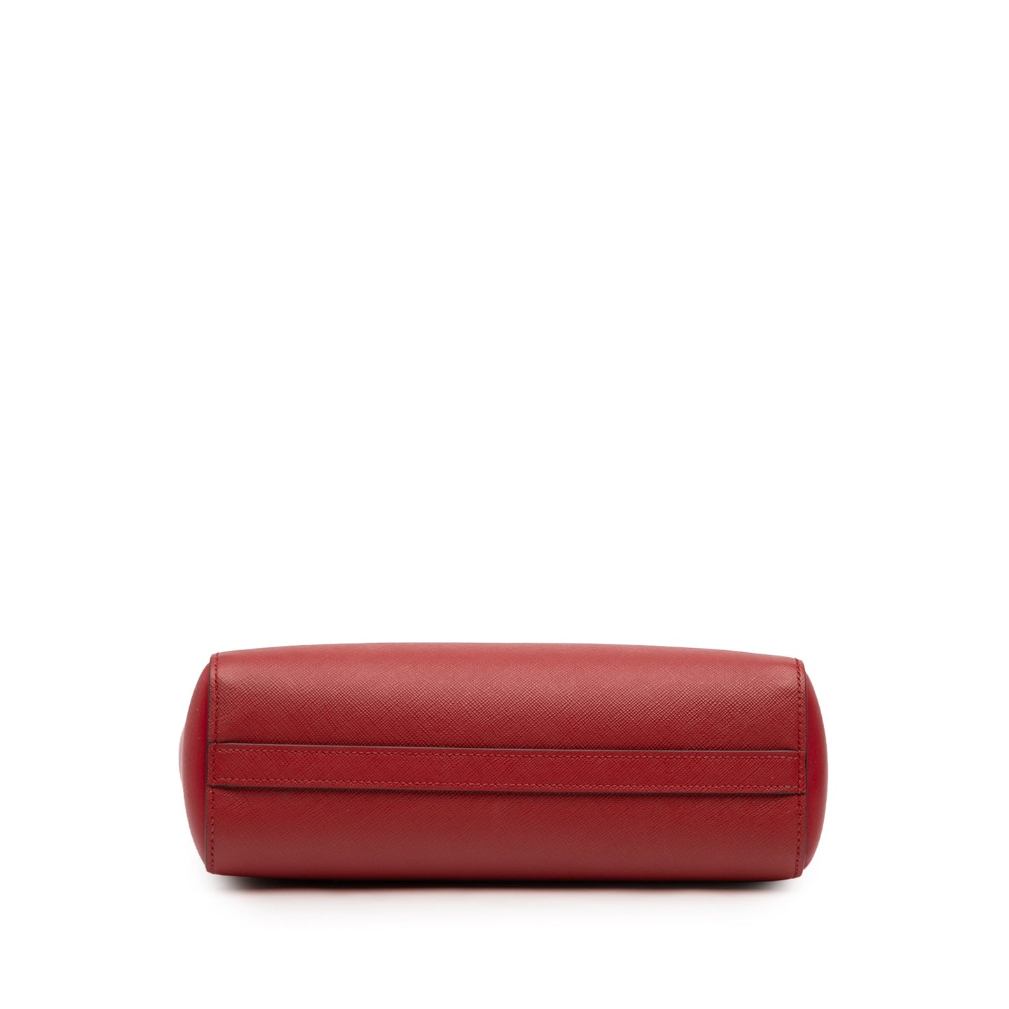 Prada Soft Calf Trimmed Saffiano Lux Zip Convertible Tote