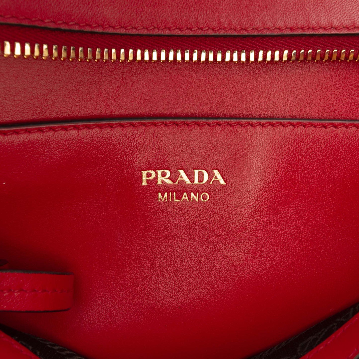 Prada Soft Calf Trimmed Saffiano Lux Zip Convertible Tote