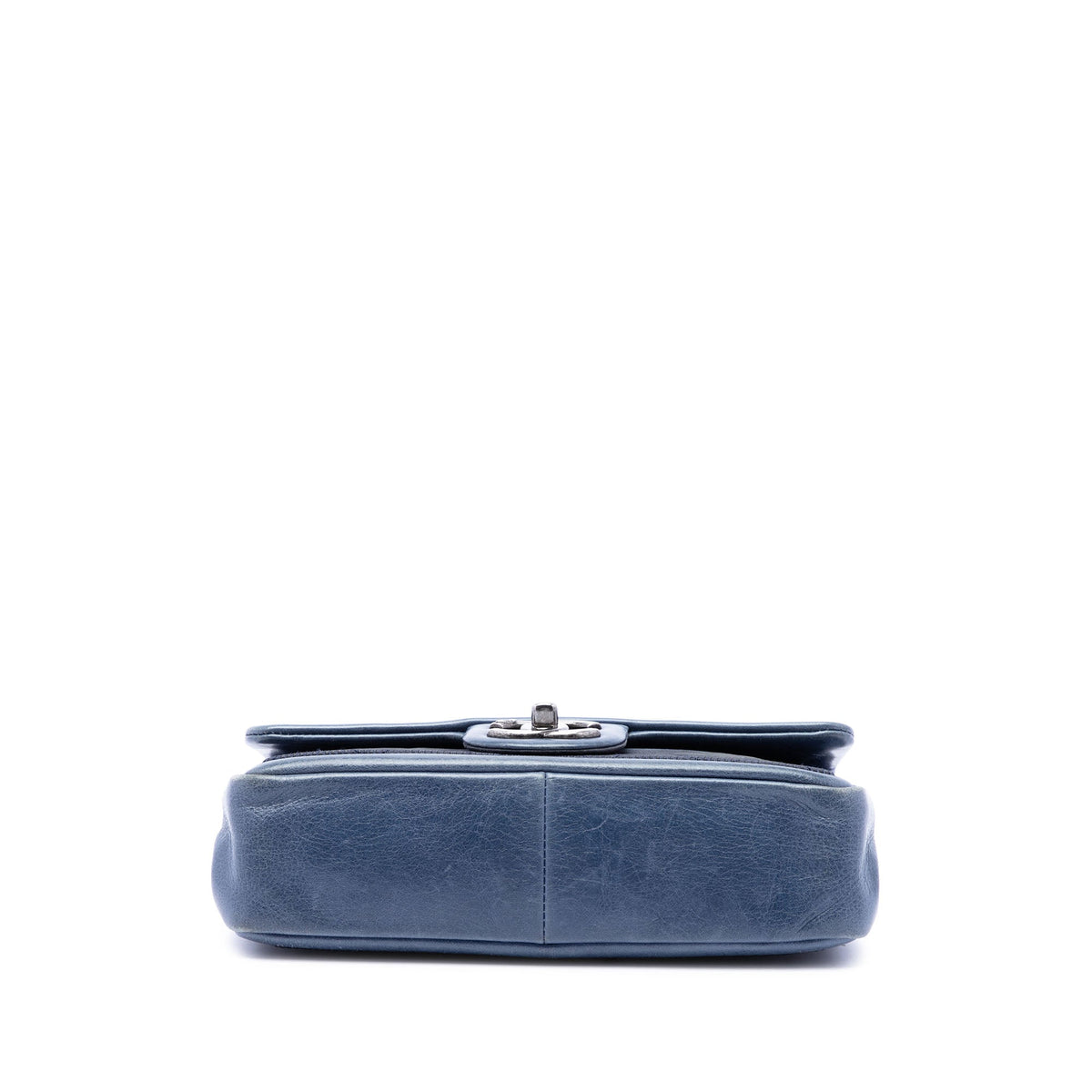 Chanel Mini Bicolor Lambskin Graphic Flap — Black