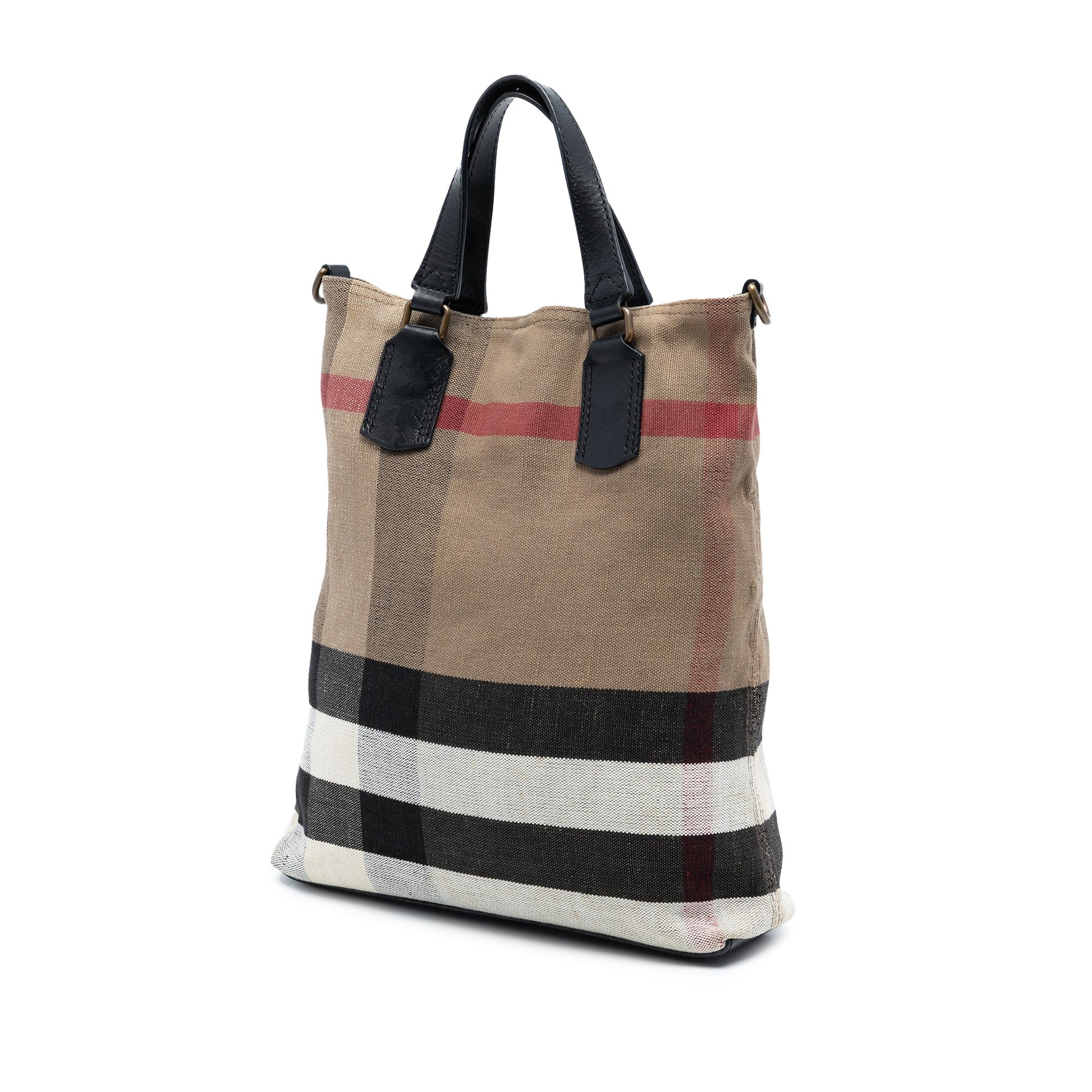 Burberry Mega Check Canvas Tottenham Brit Satchel