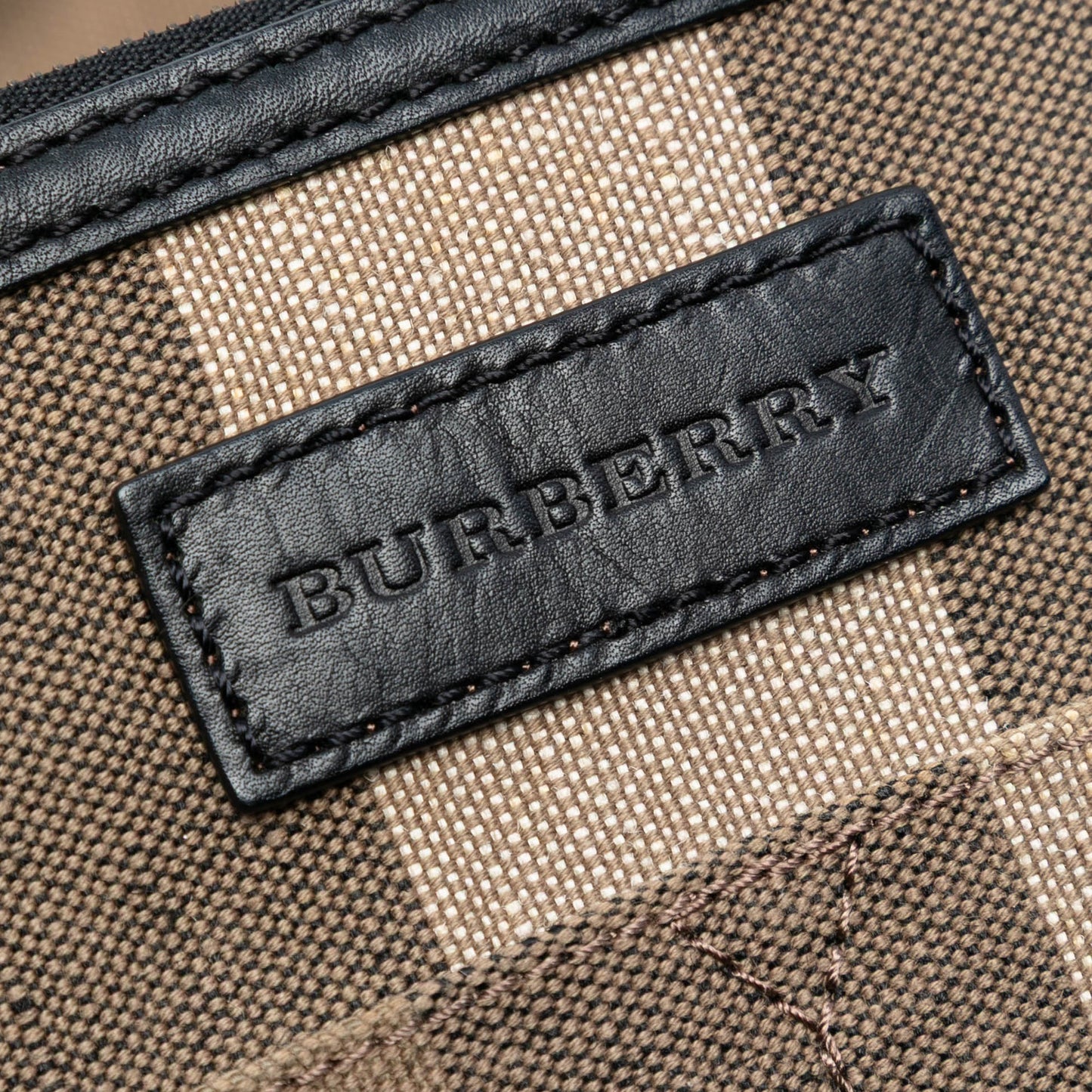 Burberry Mega Check Canvas Tottenham Brit Satchel