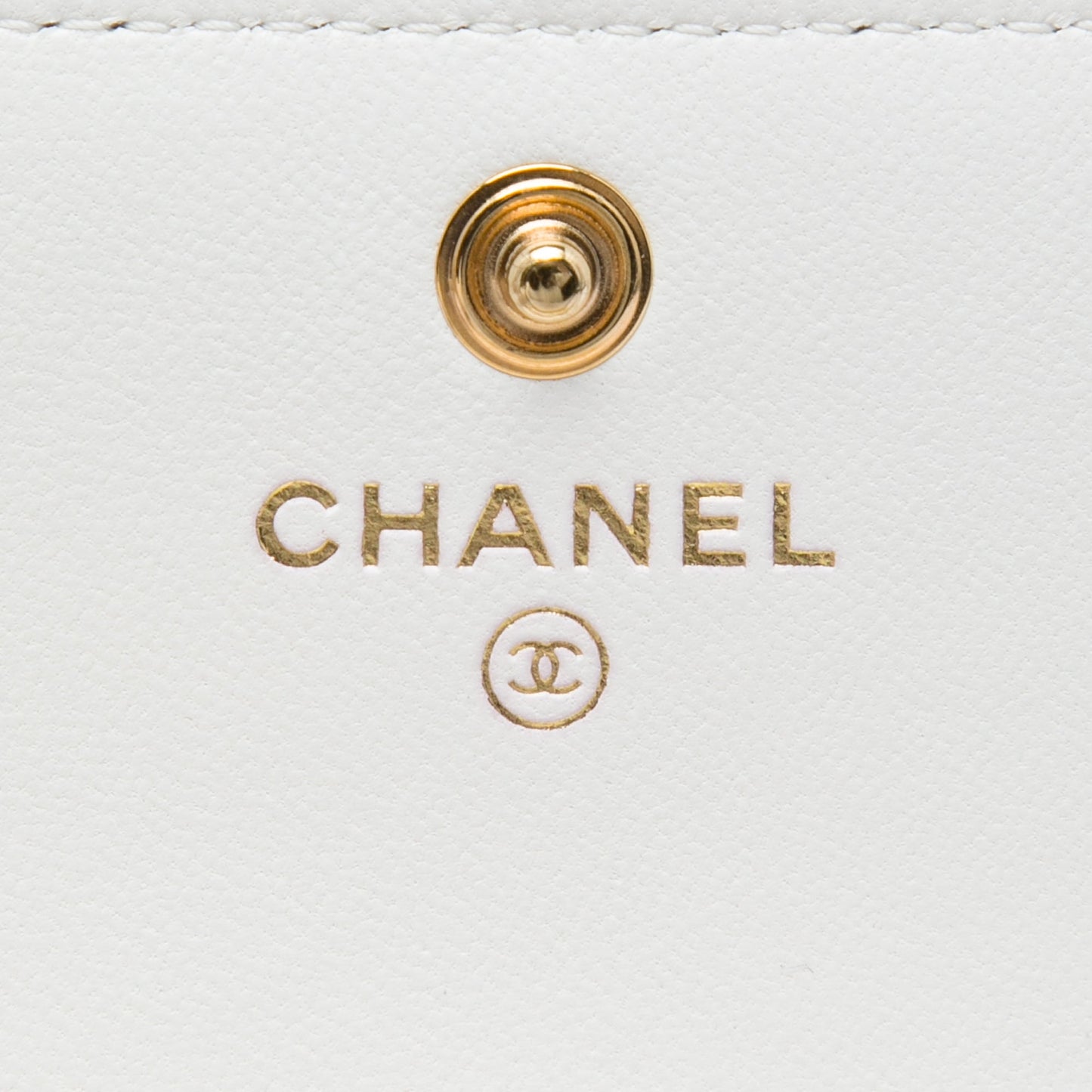 Chanel Quilted Lambskin Romance Card Holder On Chain