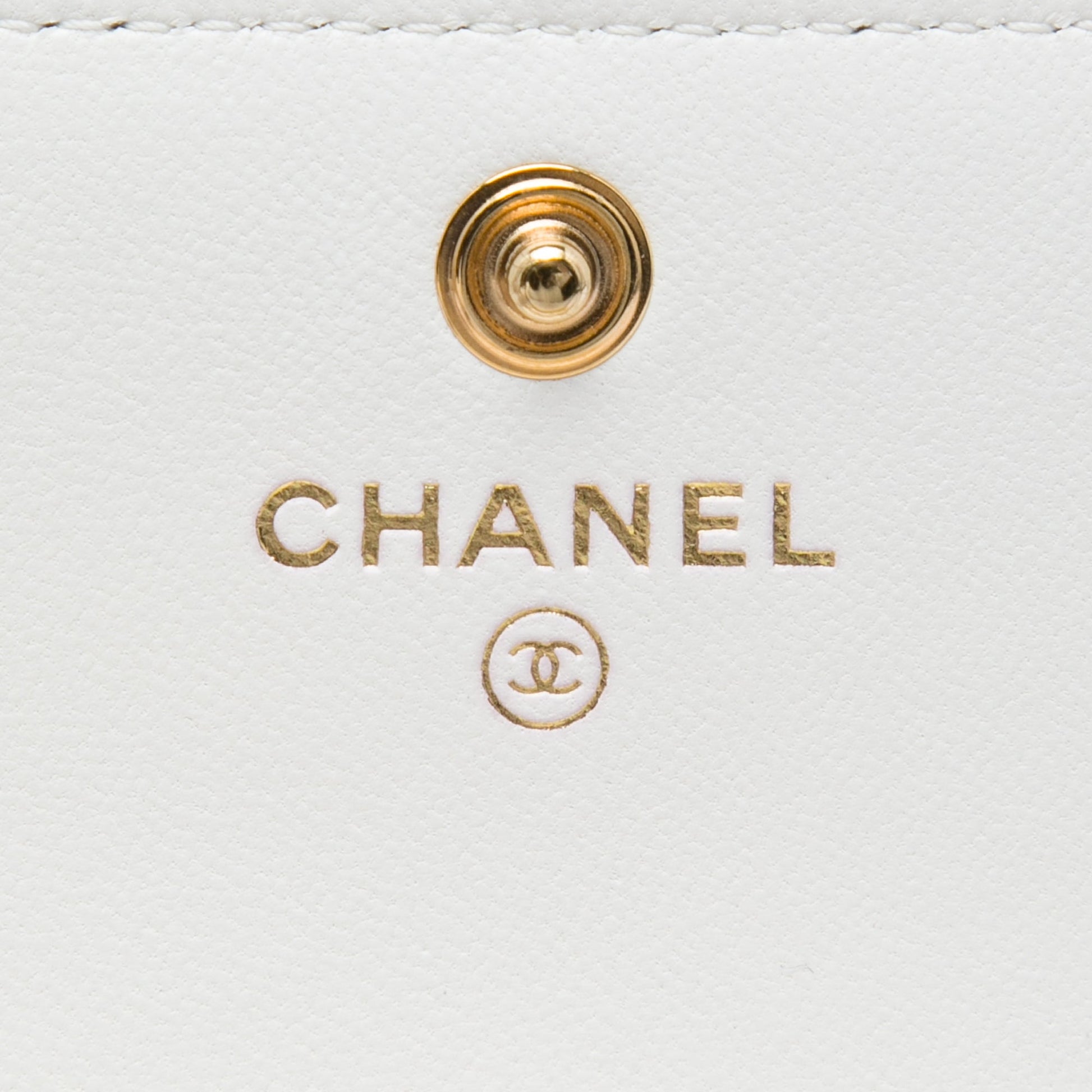 Chanel Quilted Lambskin Romance Card Holder On Chain