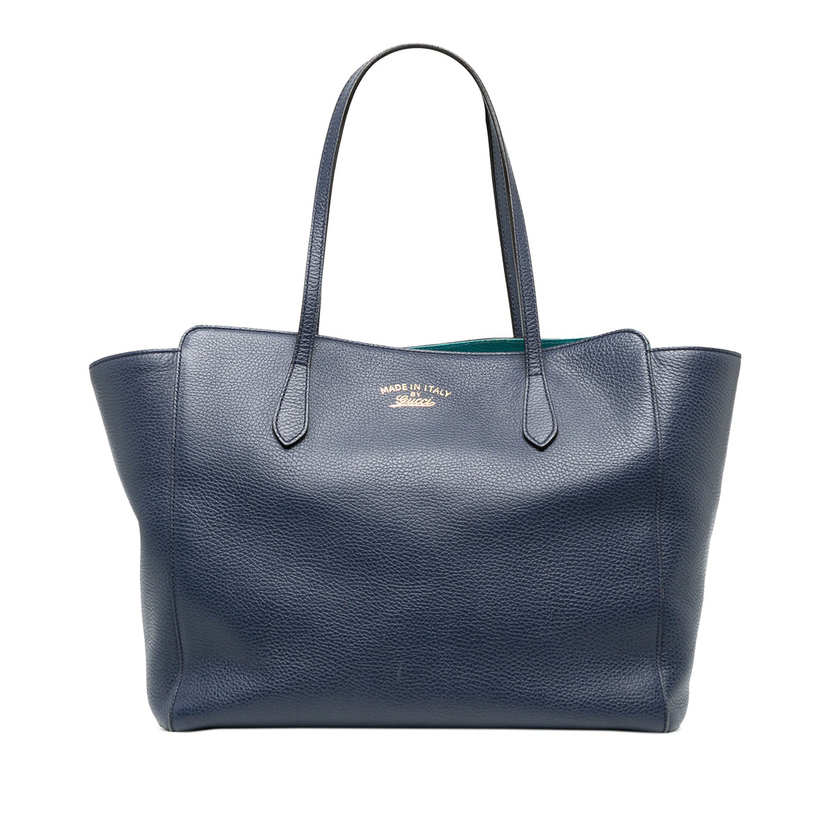 Gucci Medium Calfskin Swing Tote — Blue