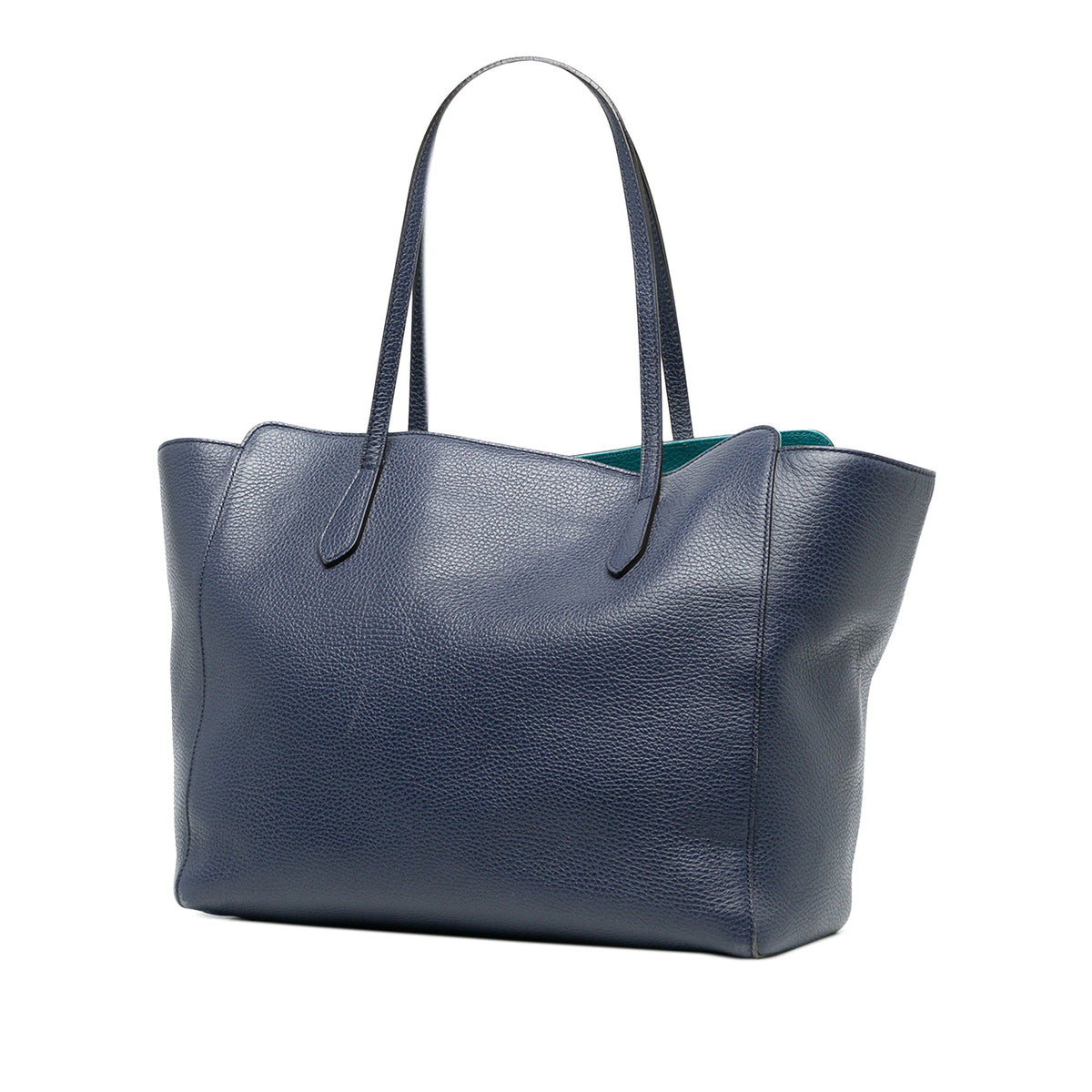 Gucci Medium Calfskin Swing Tote — Blue