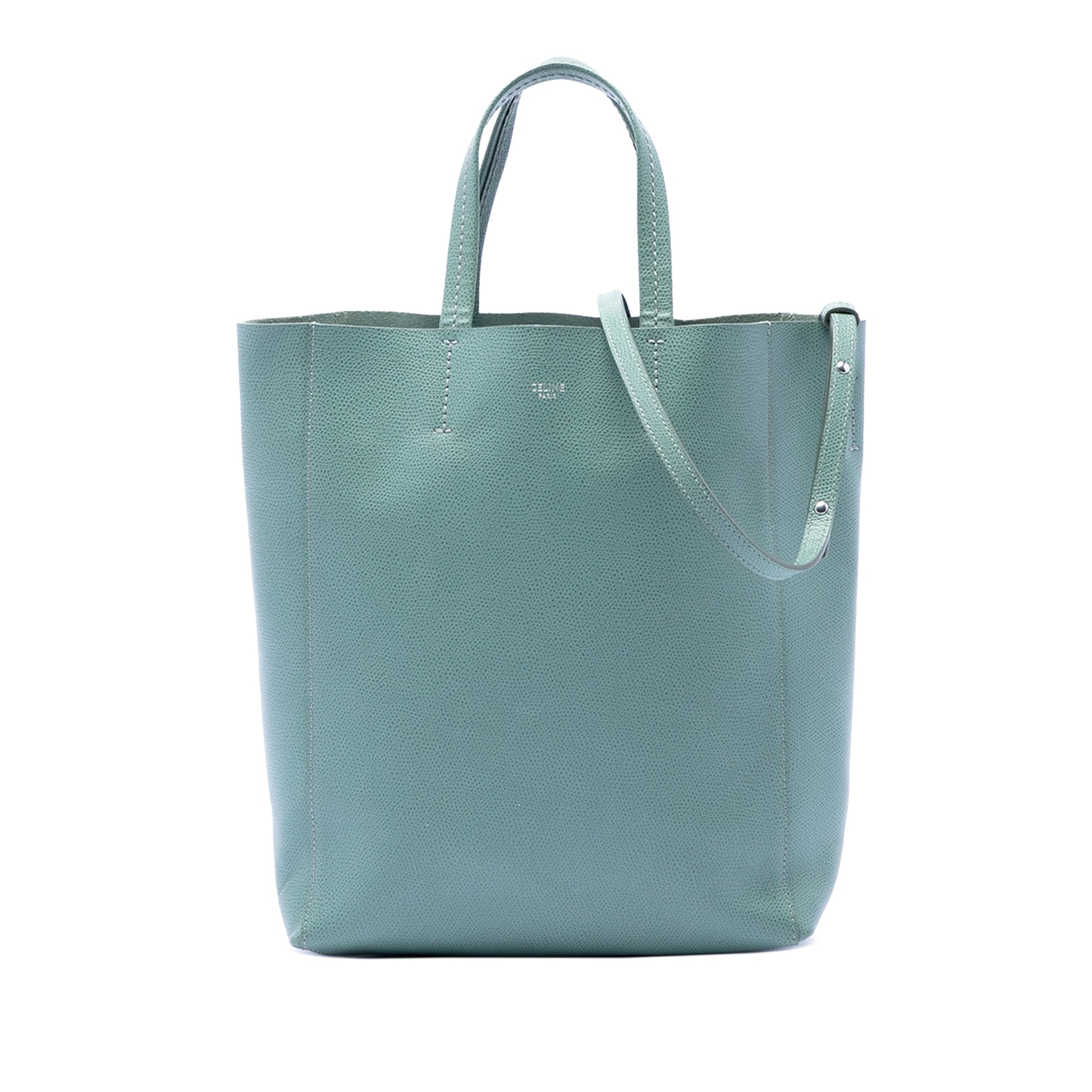 Celine Small Grained Calfskin Vertical Cabas Tote