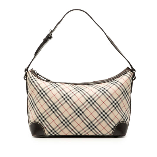 Burberry Nova Check Canvas Shoulder Bag