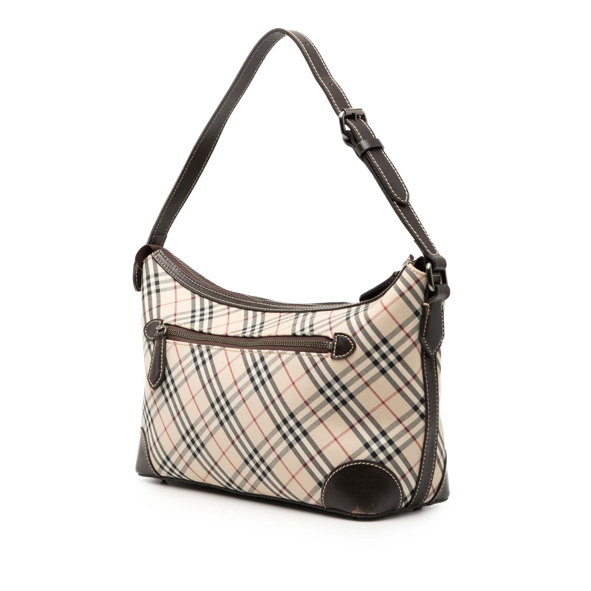Burberry Nova Check Canvas Shoulder Bag